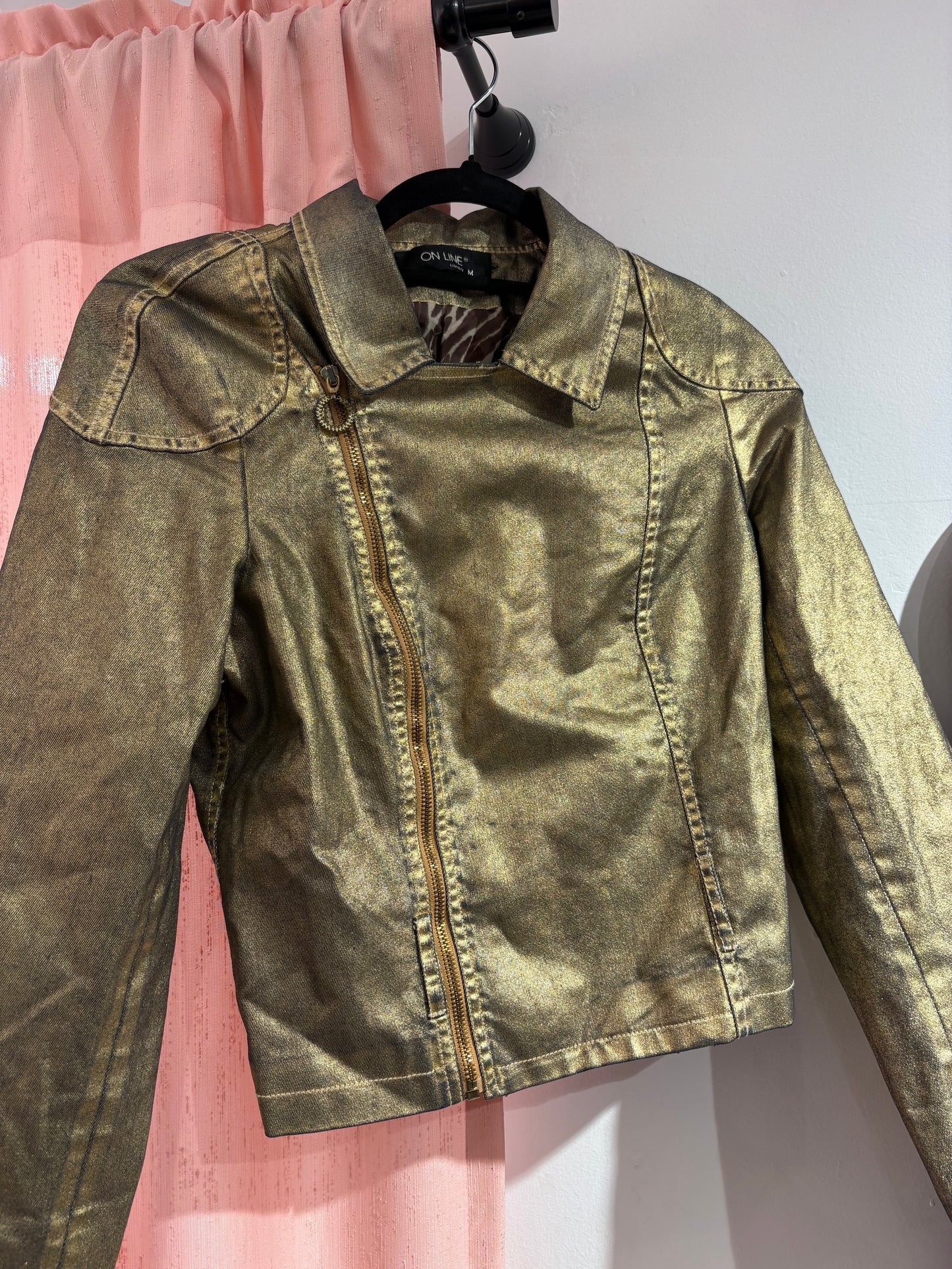 On Line lightweight jacket in gold tone (S-M)
