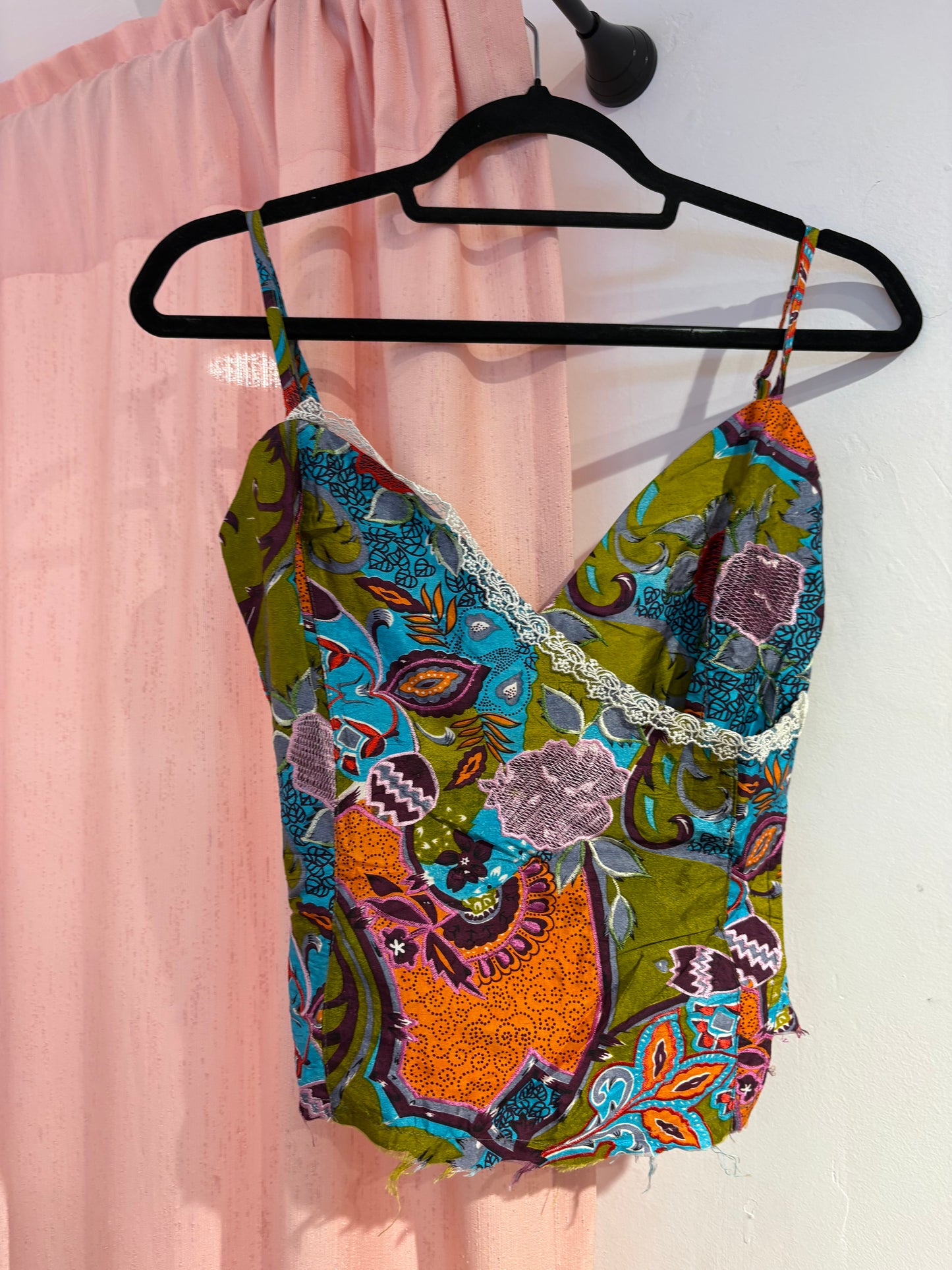 Incredible deadstock Toi & Moi 100% silk top (S)