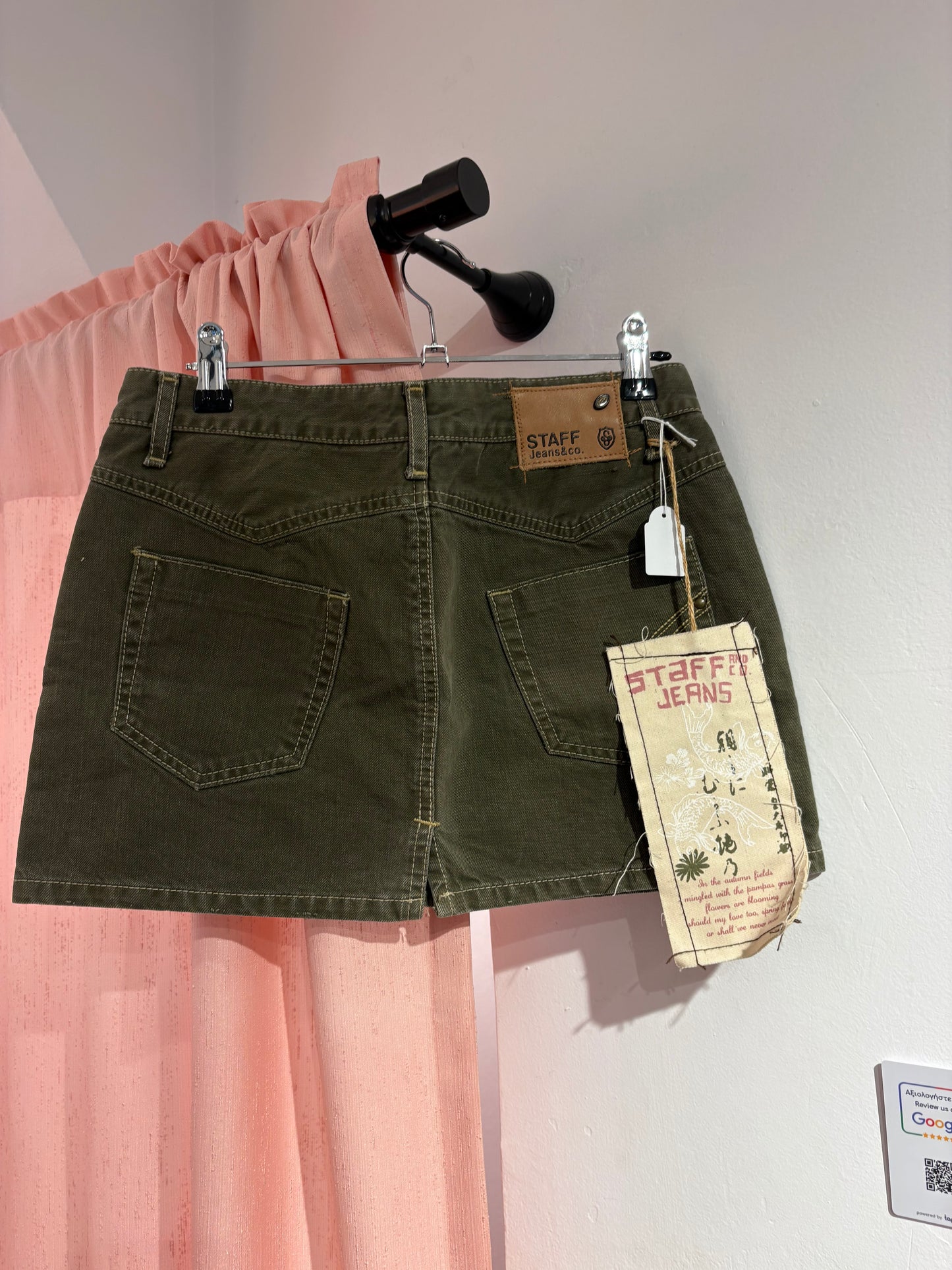Staff Jeans deadstock mini skirt (Size: 26)