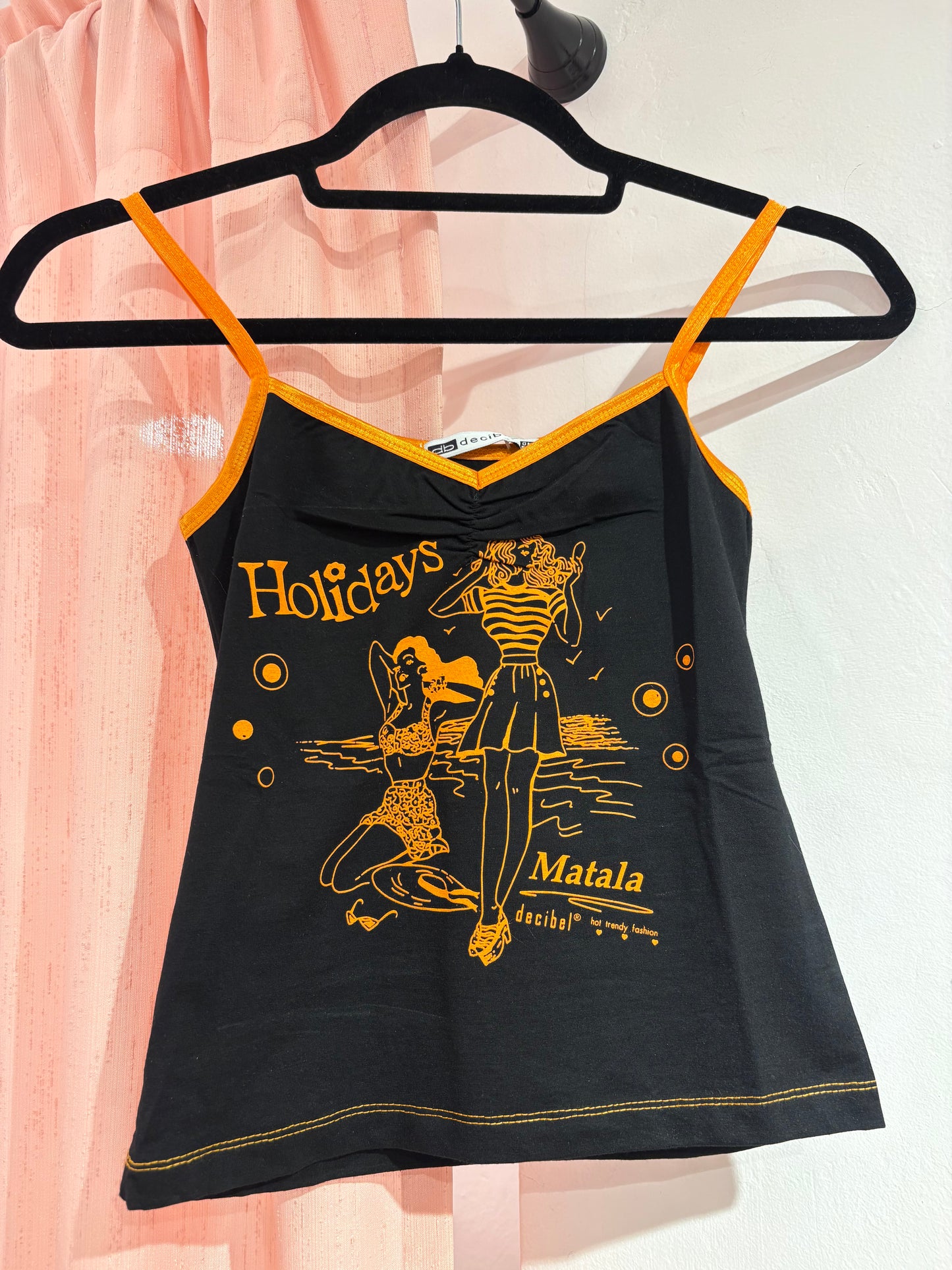 Super cute "Matala" souvenir y2k top (One Size)