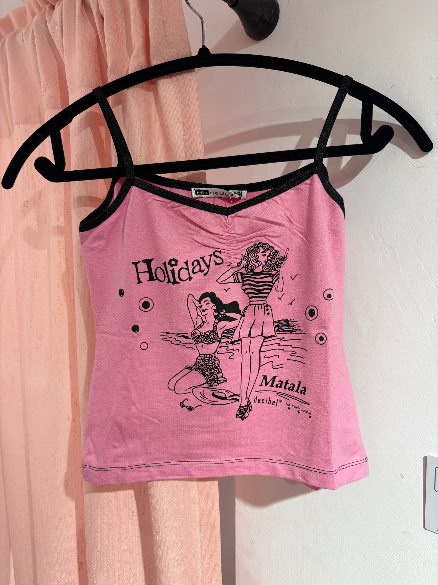 Super cute "Matala" souvenir y2k top (One Size)
