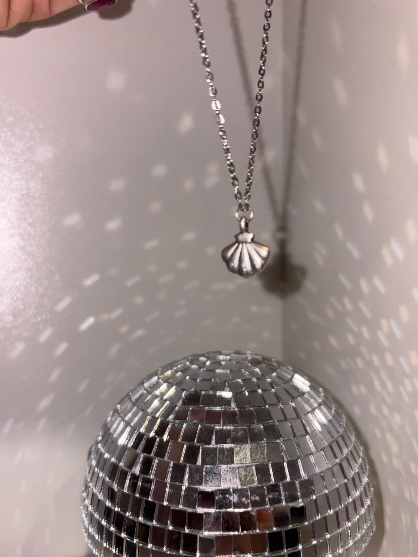 Handmade necklace with stainless steel chain