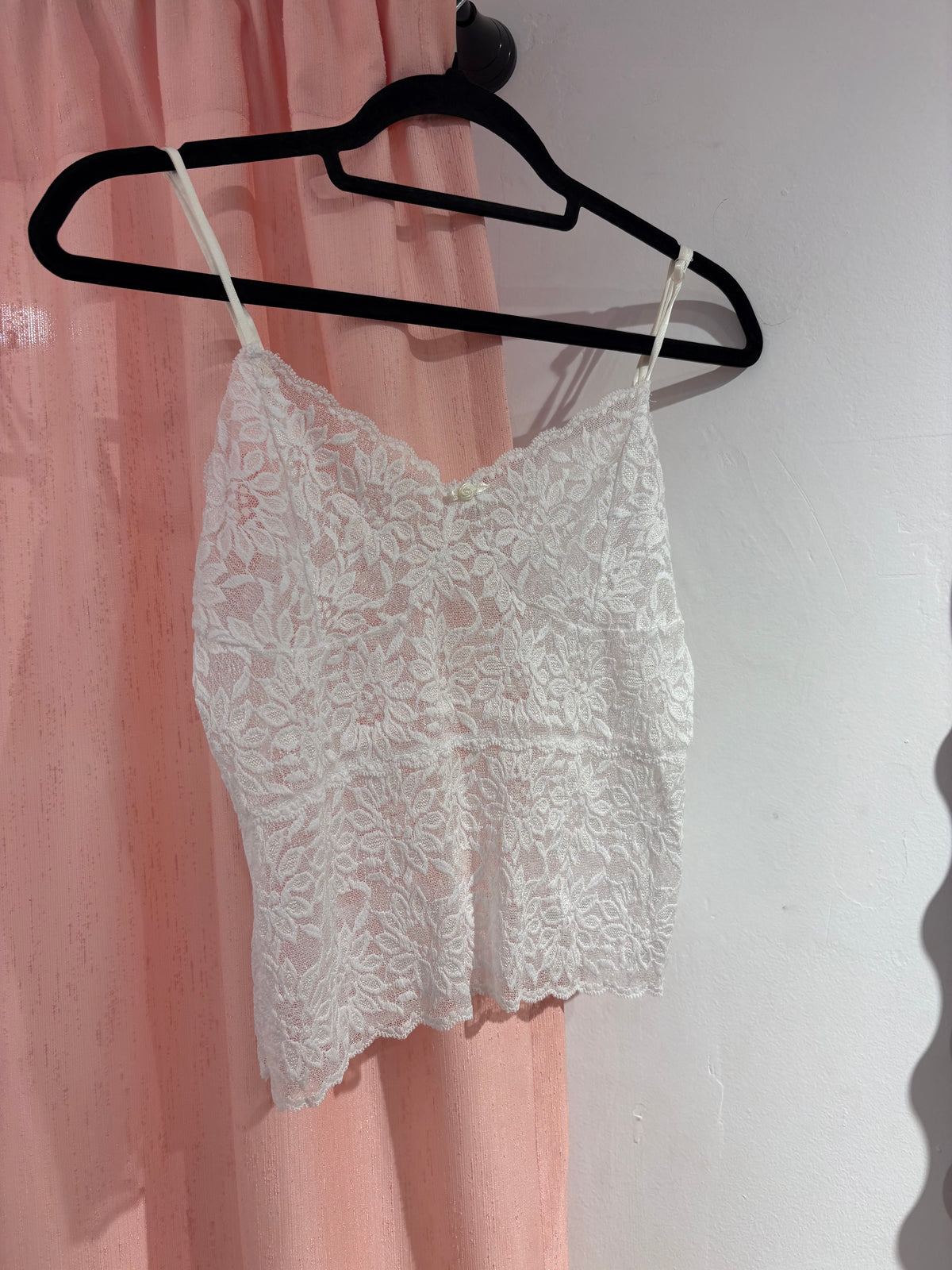 White laced cami top (Fits M-L)
