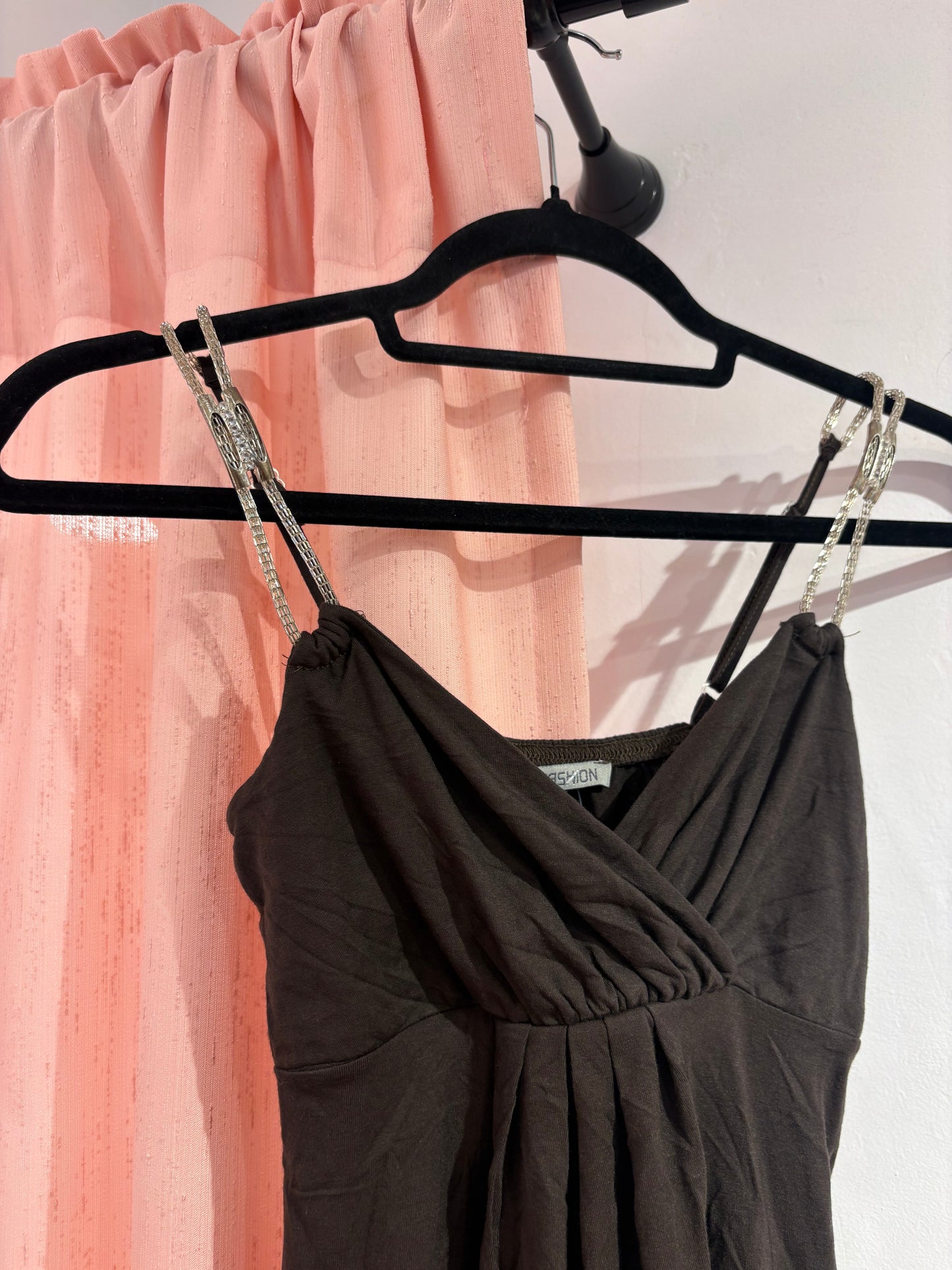 Incredible fairy top with metallic straps (S)