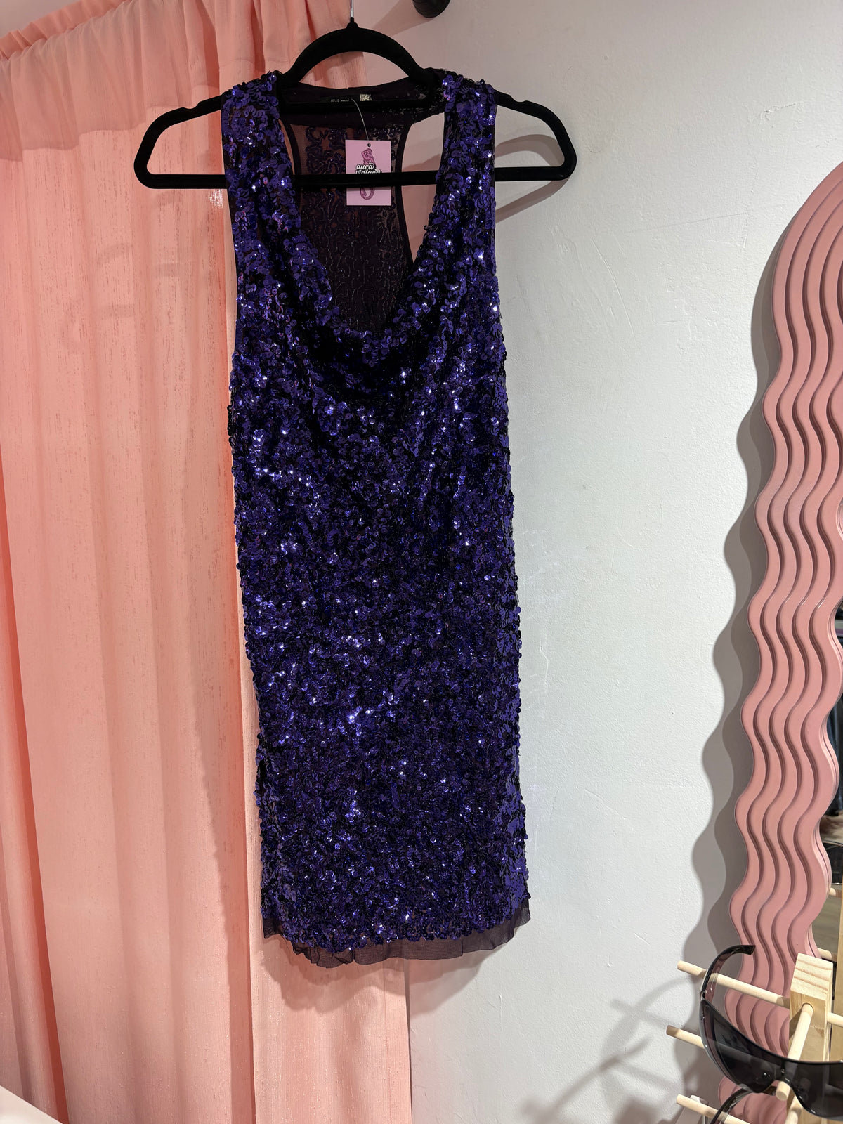 Gorgeous sequin purple Toi & Moi dress (S)