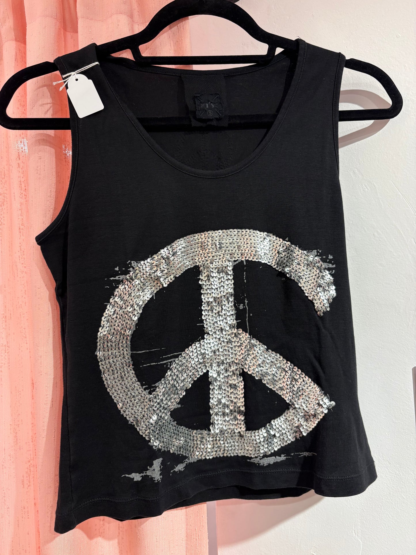 Super cool y2k top with sequin details (M)
