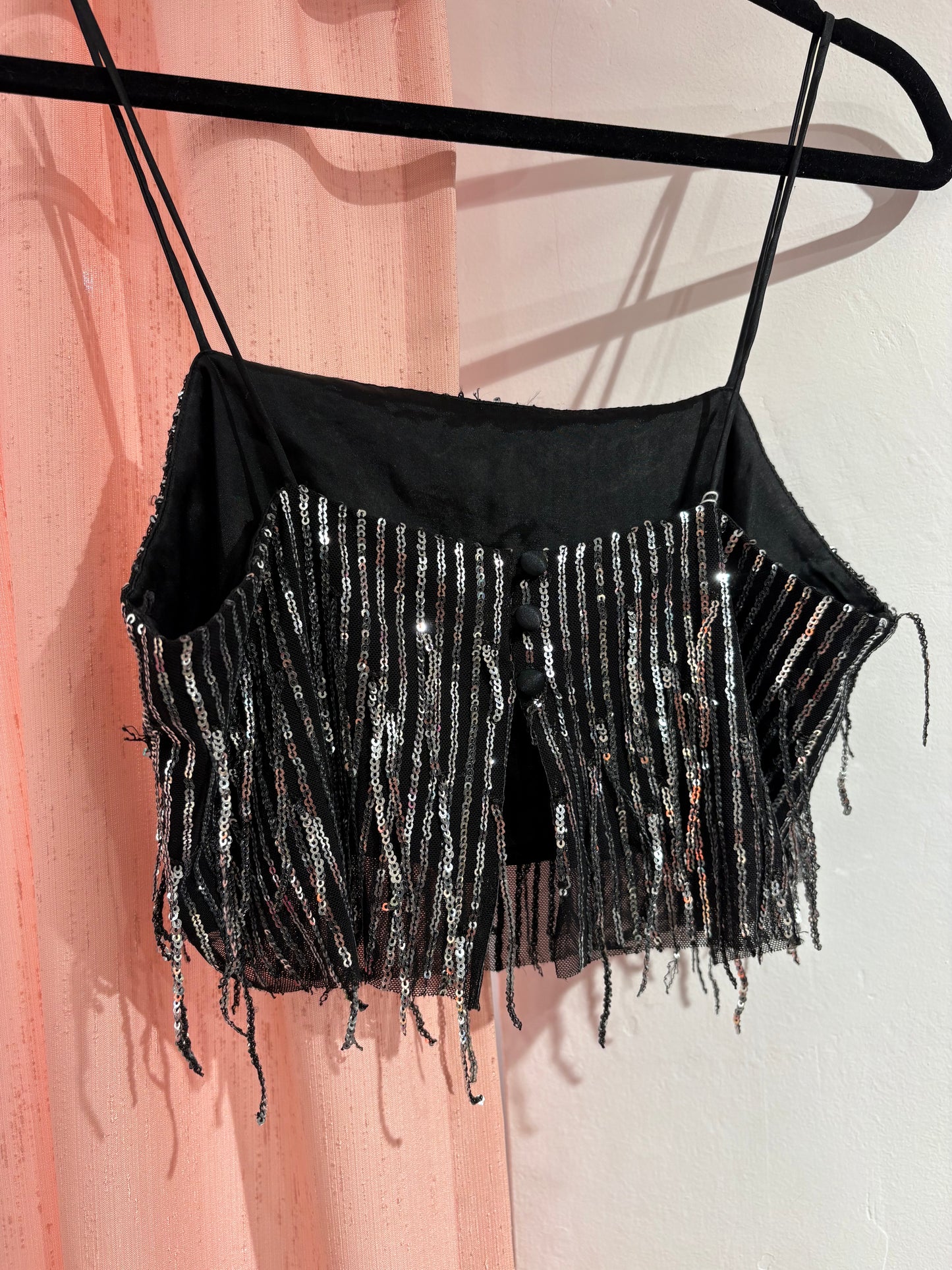 Sequin crop top (S-M)