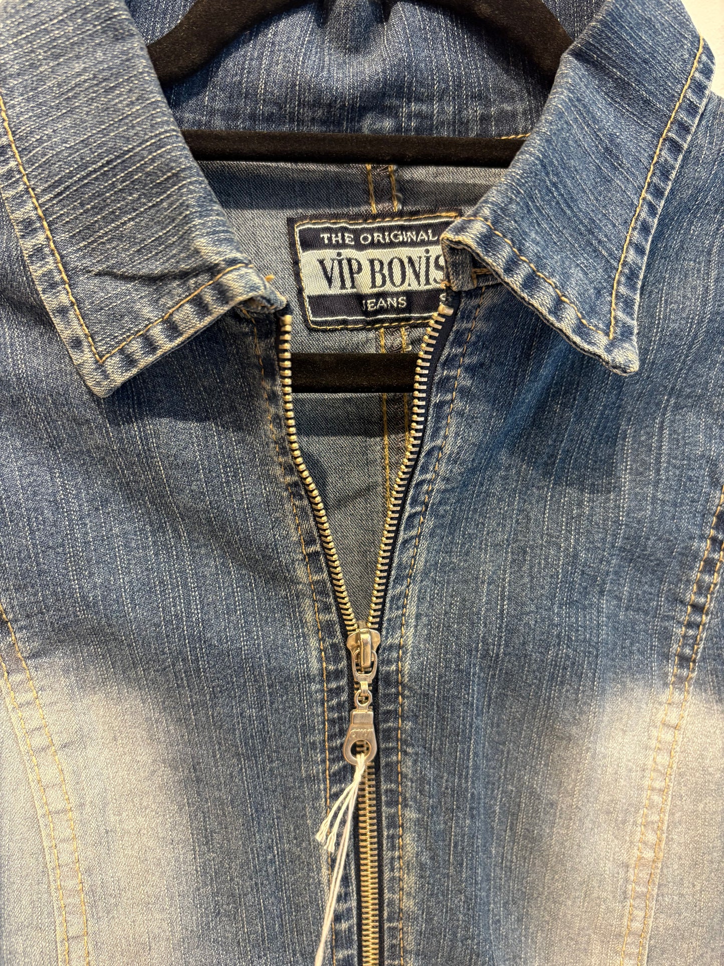 Denim Jacket with Zipper