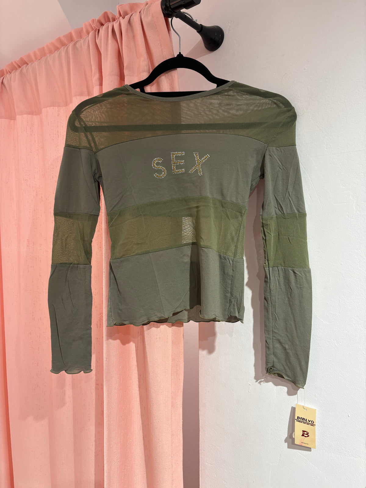 Super cool long sleeve mesh top (One Size)