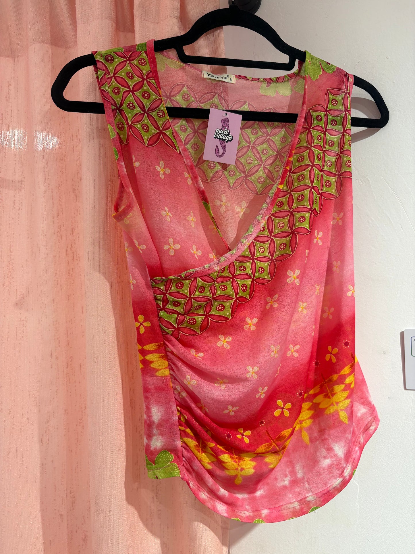 Ysatis colourful vintage top (L)