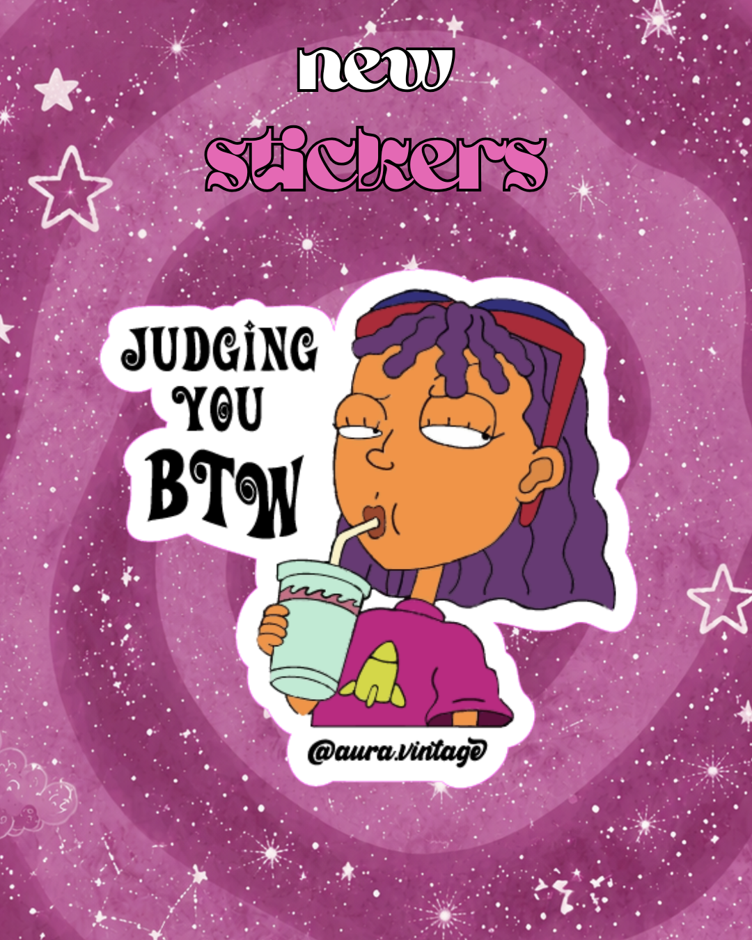 Sticker - Judging you btw