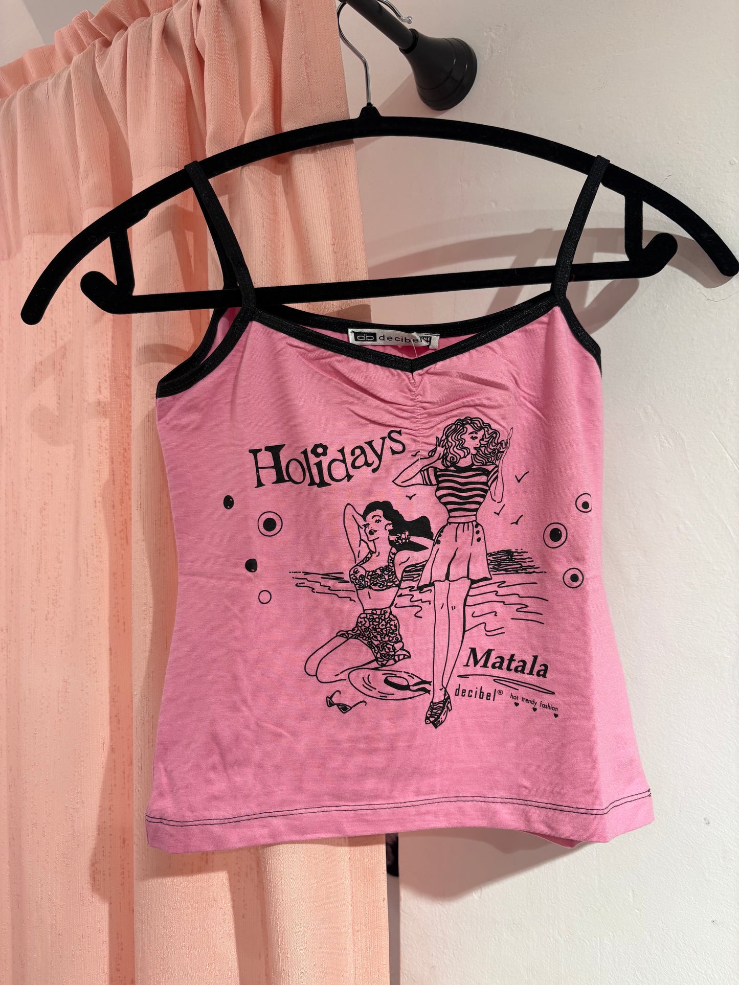 Super cute "Matala" souvenir y2k top (One Size)