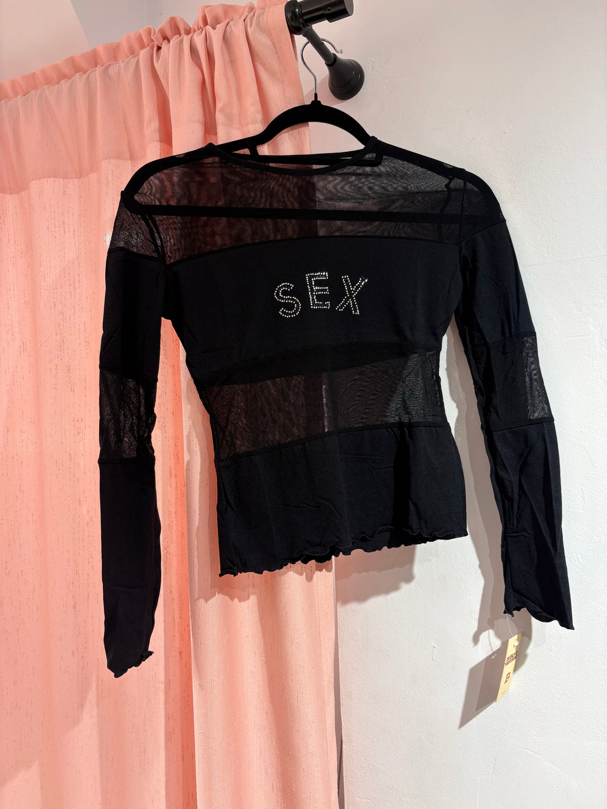 Super cool long sleeve mesh top (One Size)