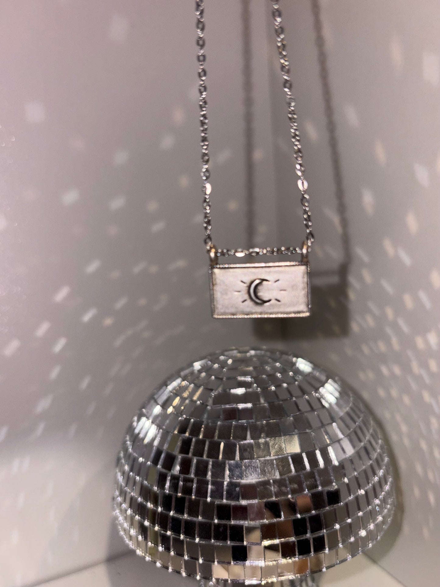 Handmade necklace with stainless steel chain