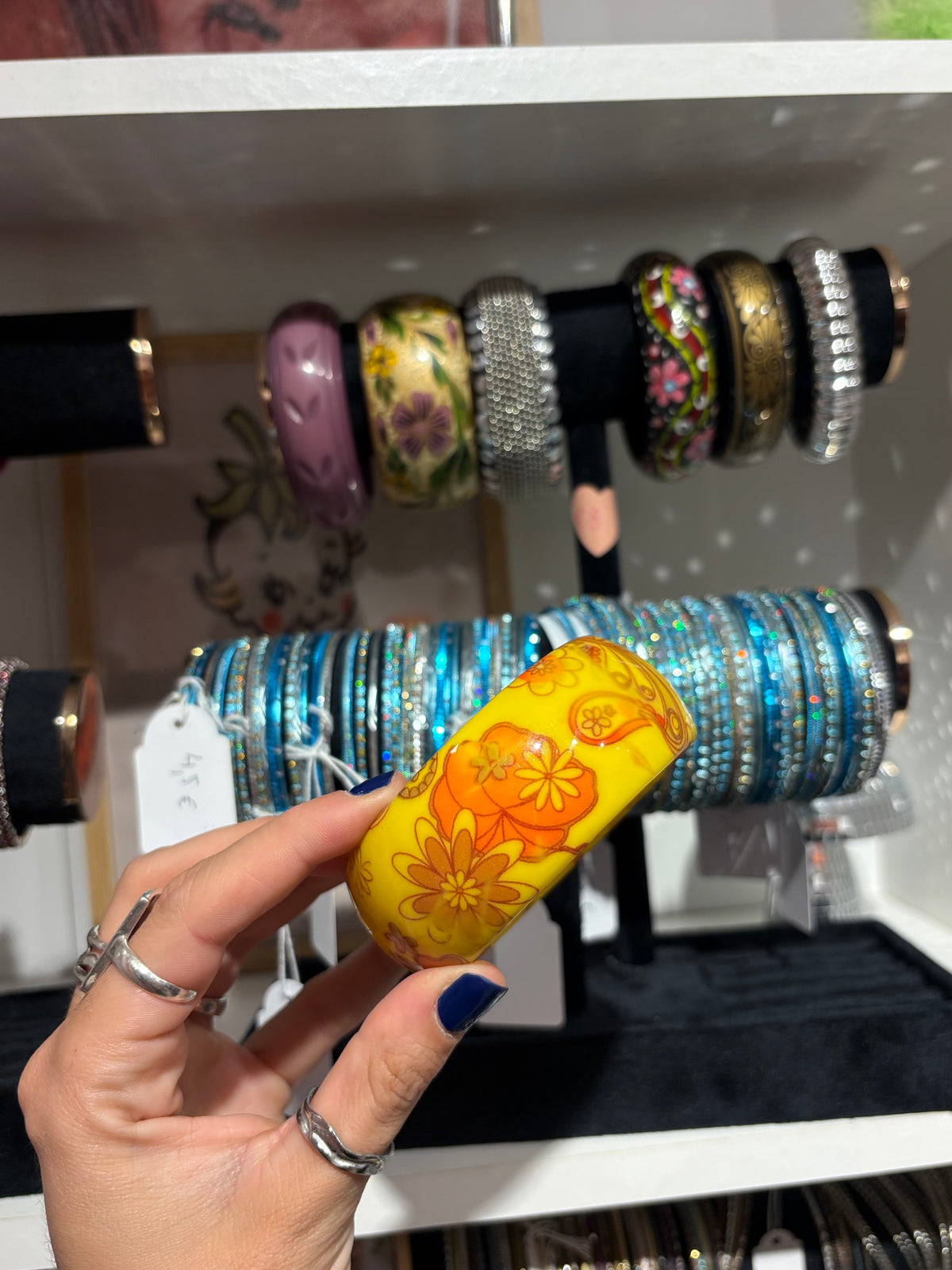 Vintage floral bangle