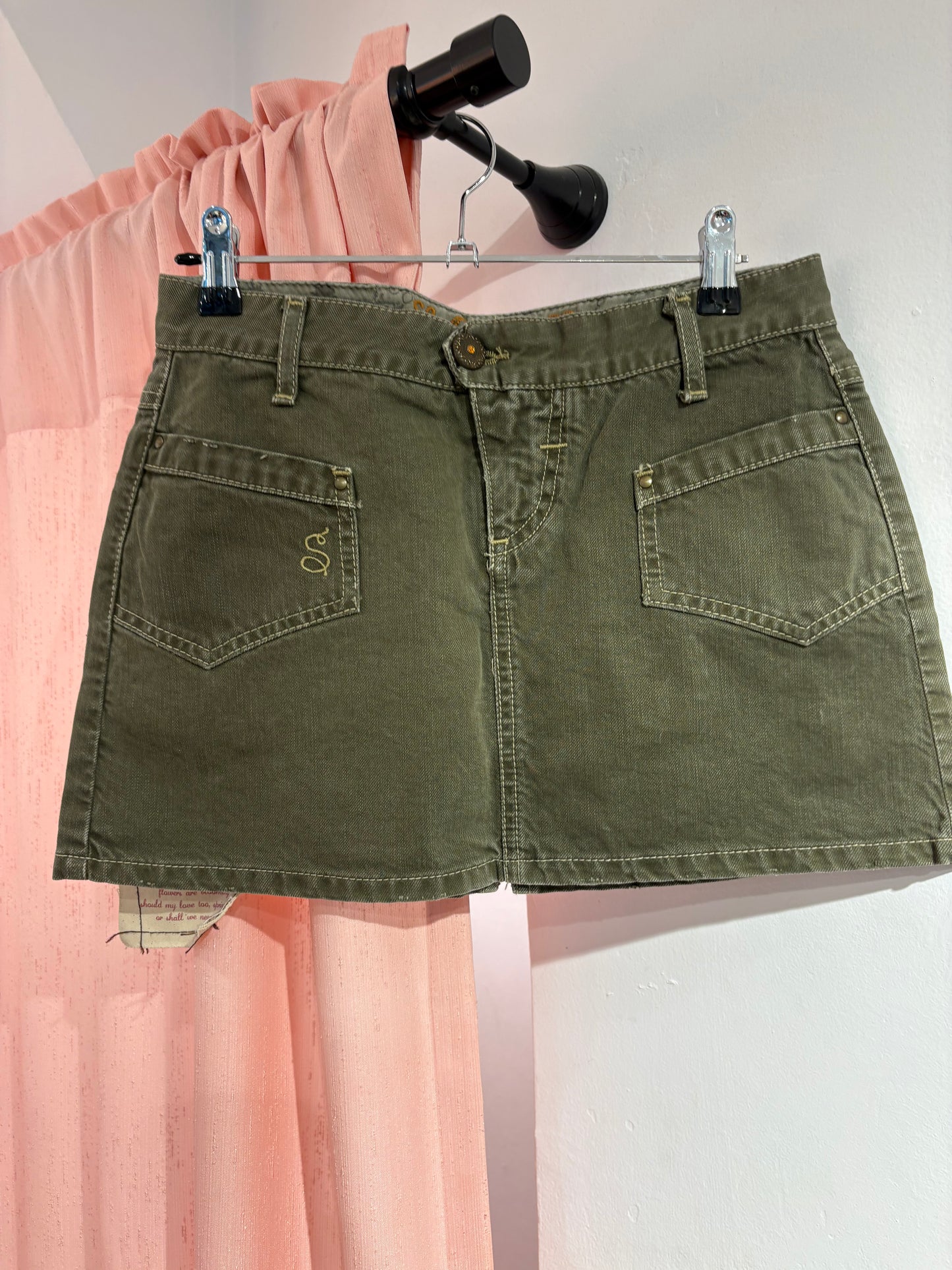 Staff Jeans deadstock mini skirt (Size: 26)