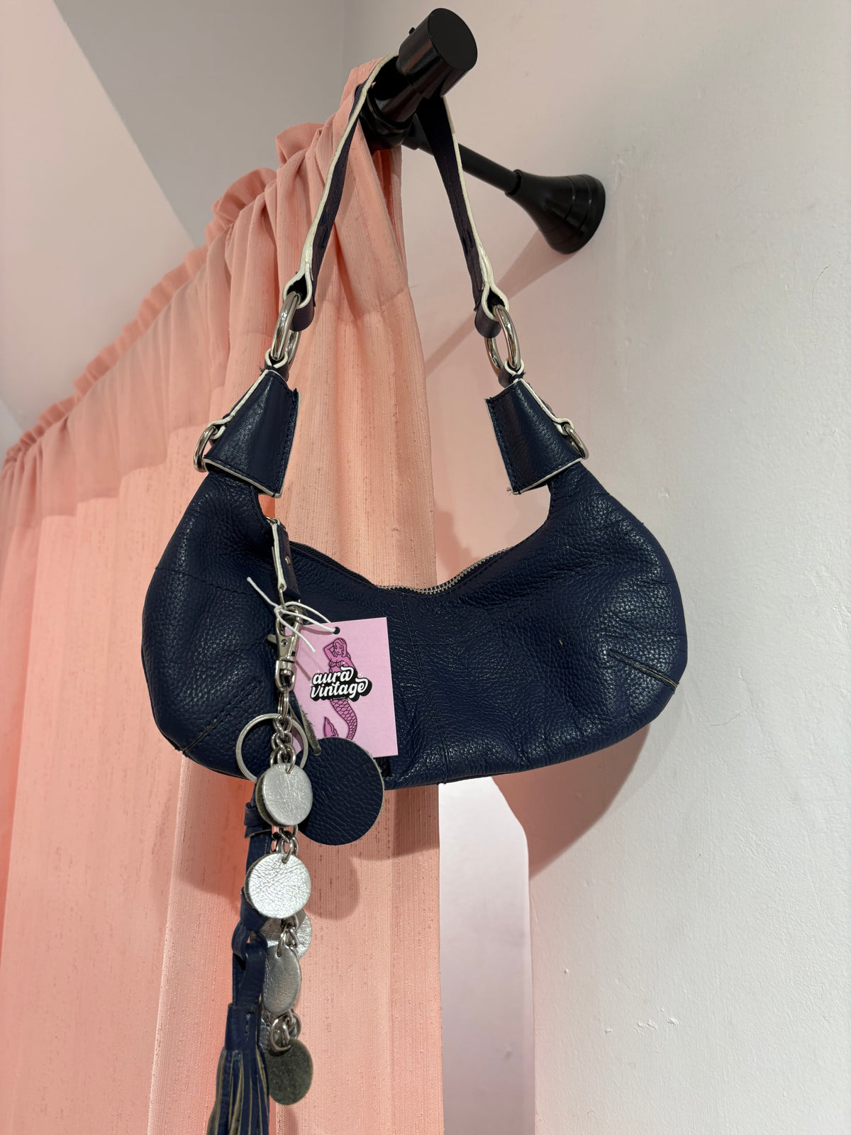 Gorgeous blue leather mini bag