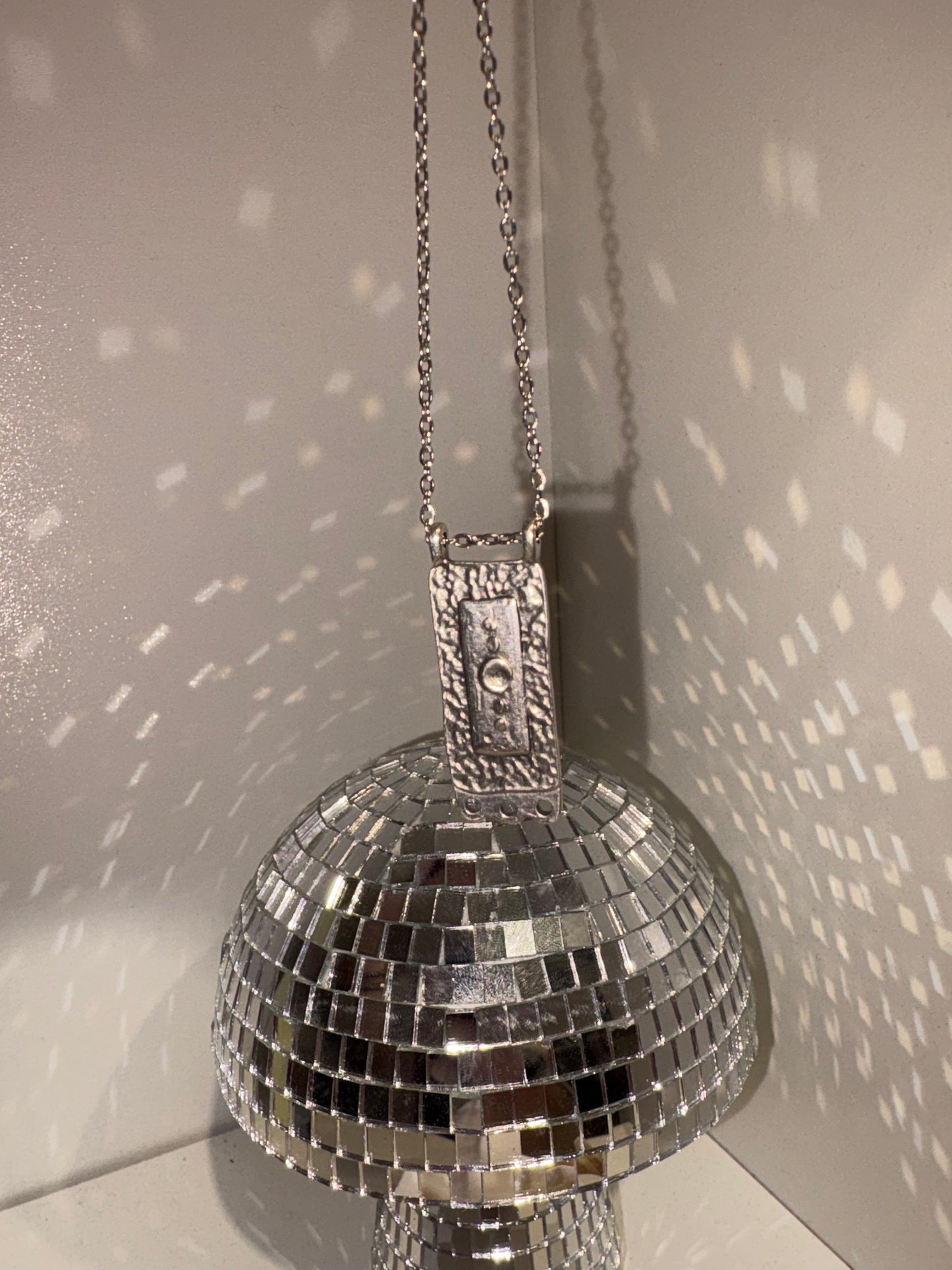 Handmade necklace with stainless steel chain