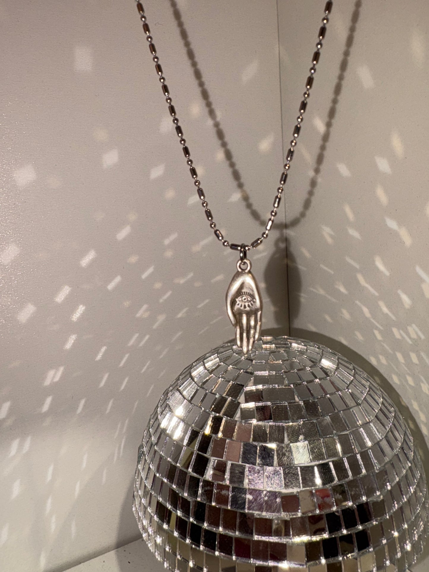 Handmade necklace with stainless steel chain