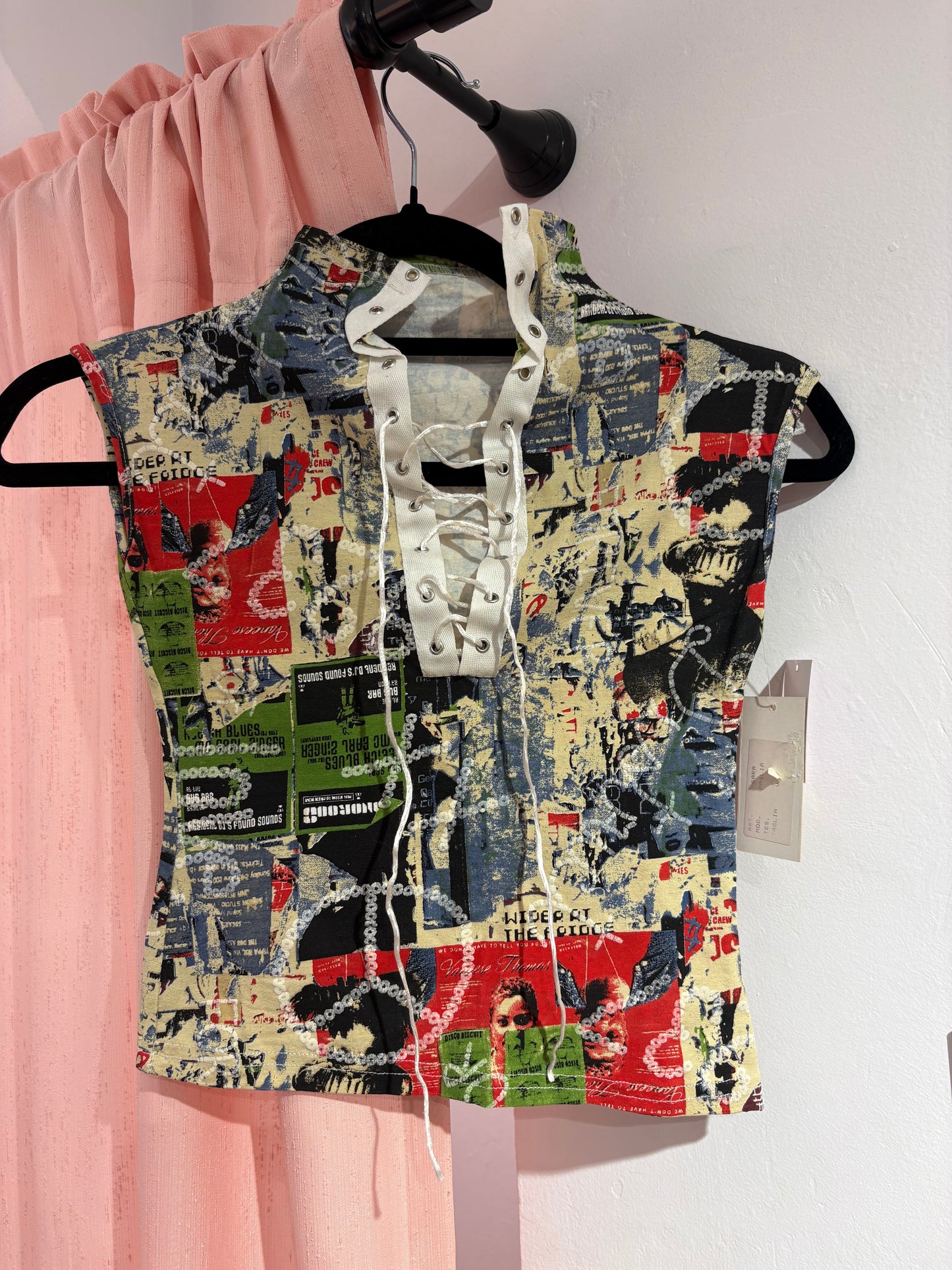 Incredible open front lace-up top (One Size)