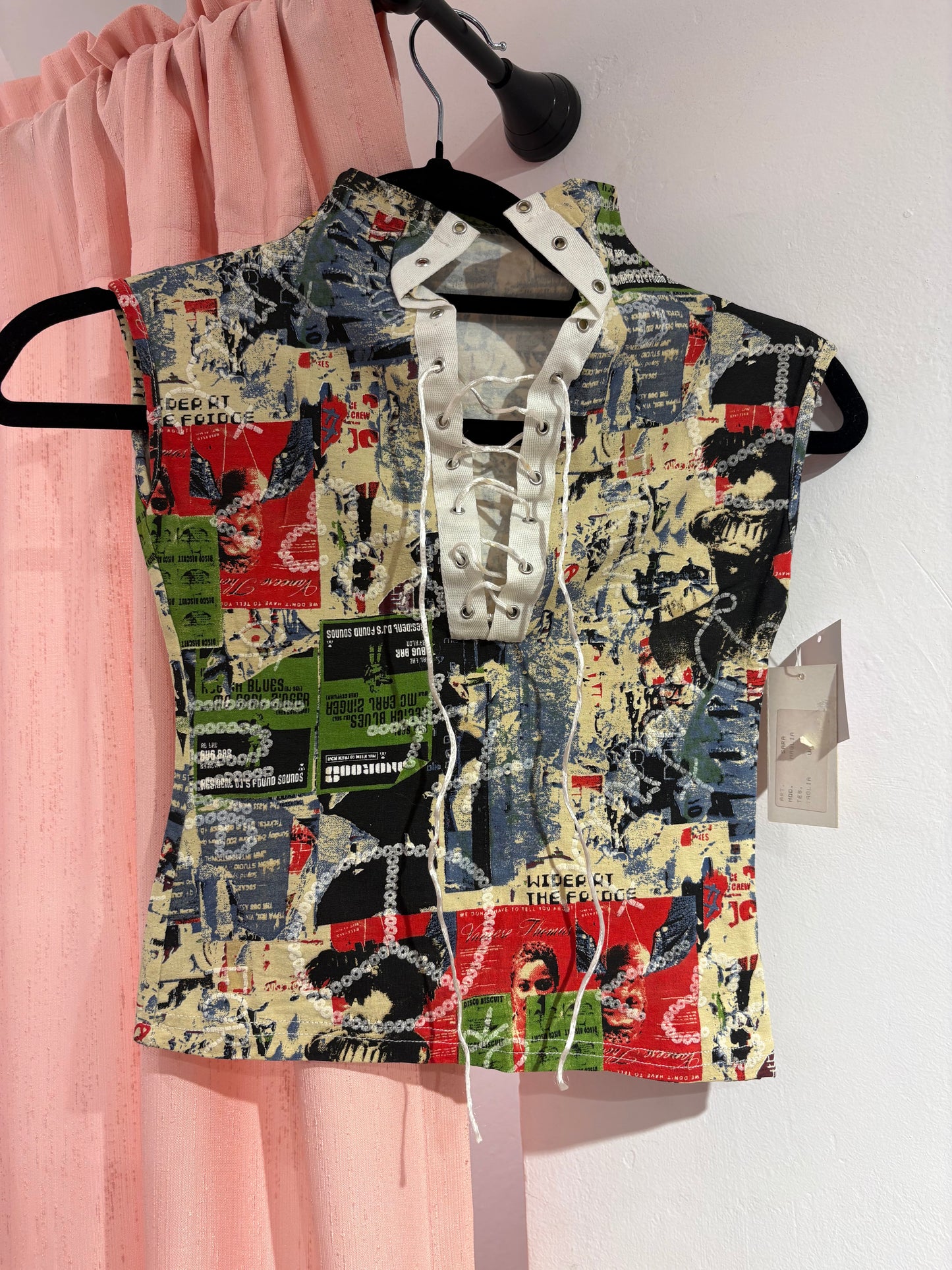 Incredible open front lace-up top (One Size)