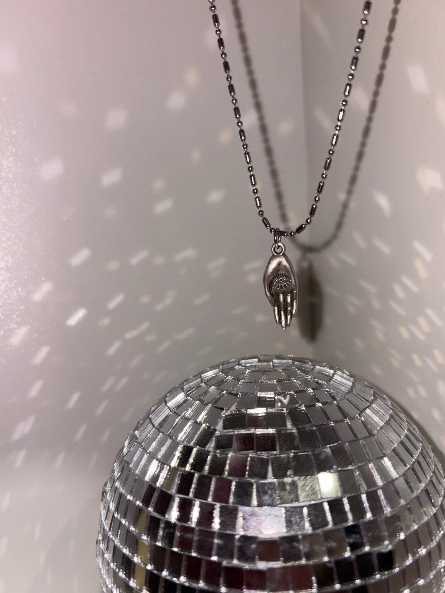 Handmade necklace with stainless steel chain