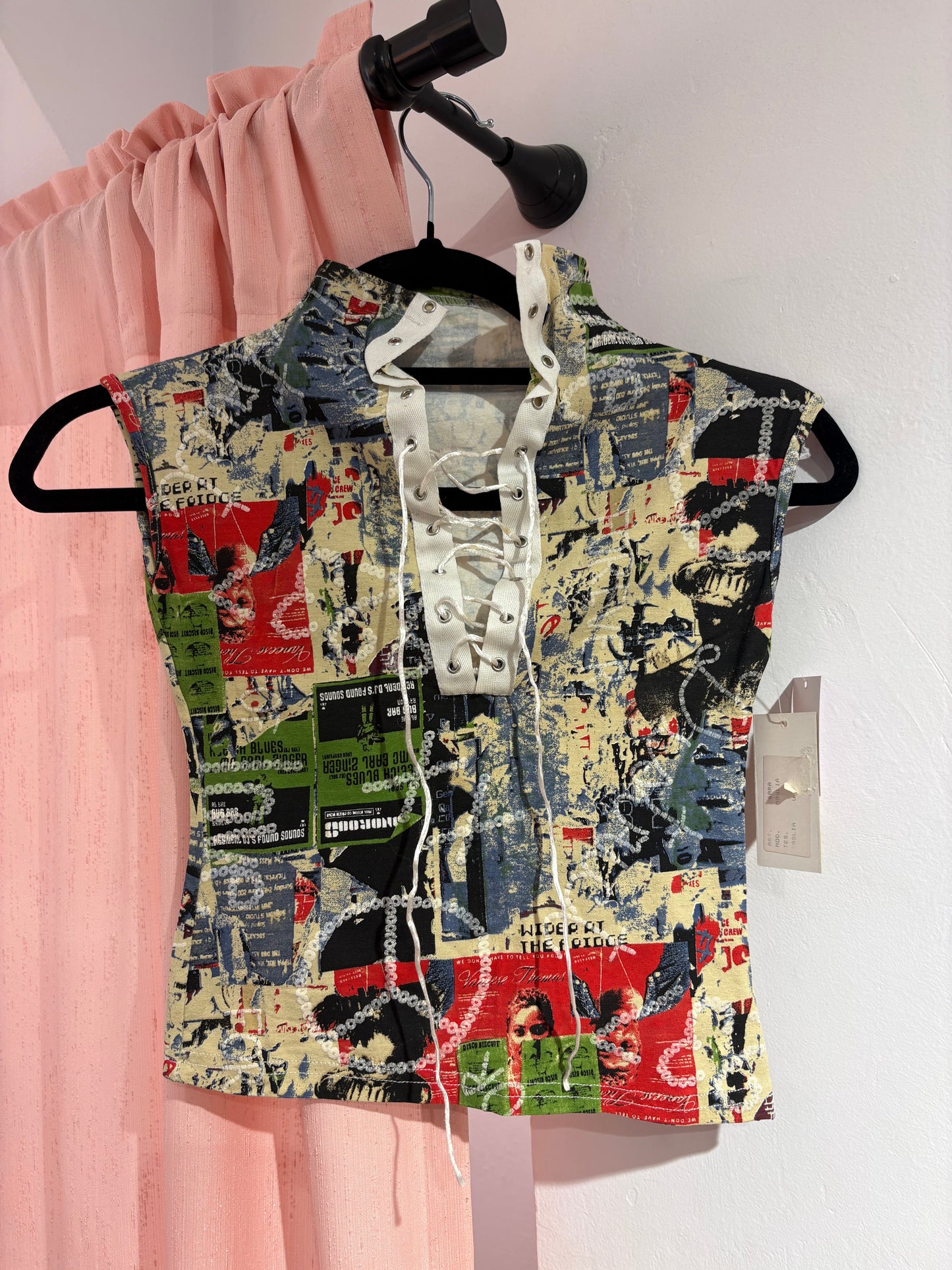 Incredible open front lace-up top (One Size)