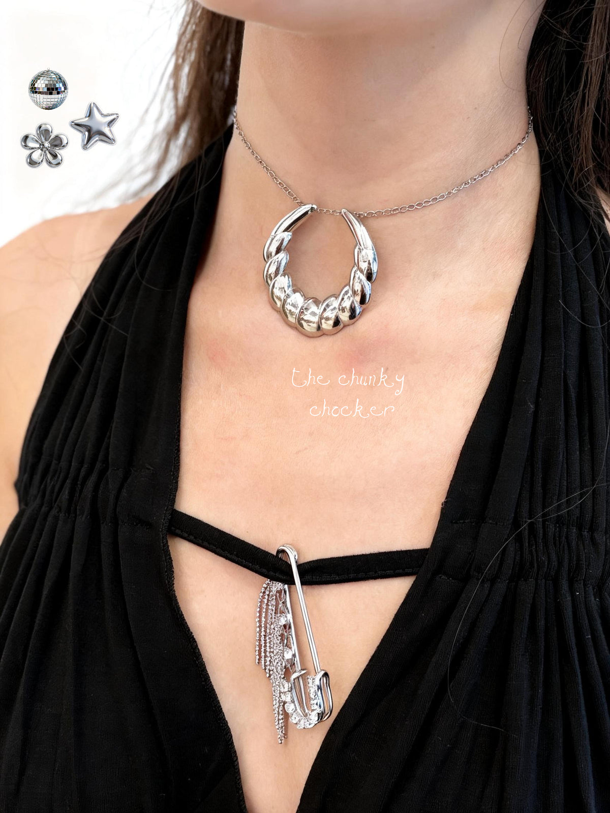 Stainless steel chunky chocker