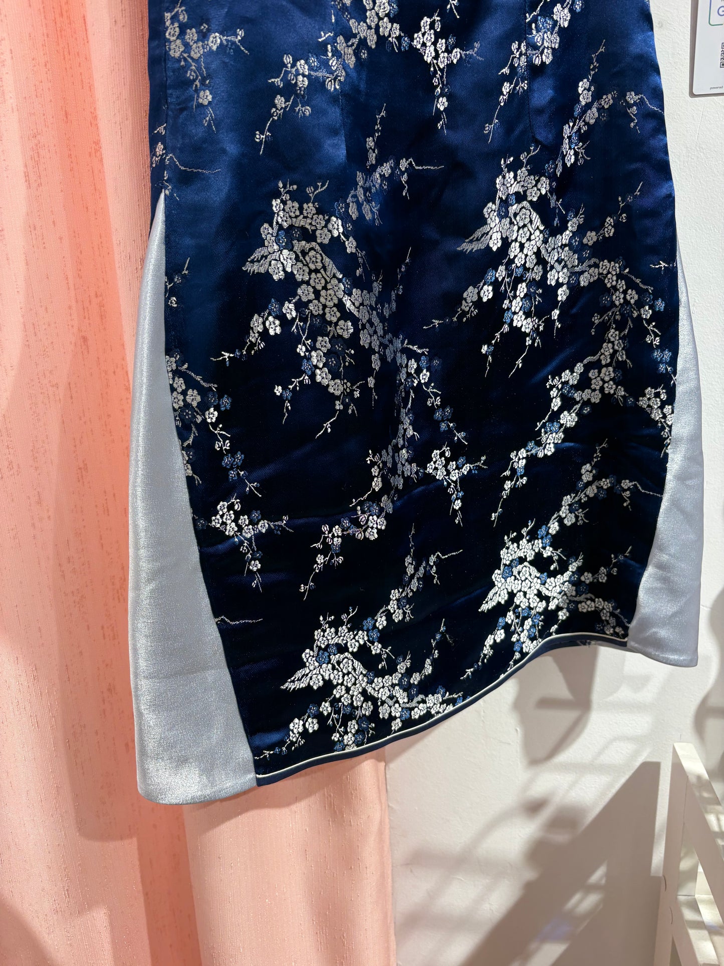 Pretty blue electric qipao (M)