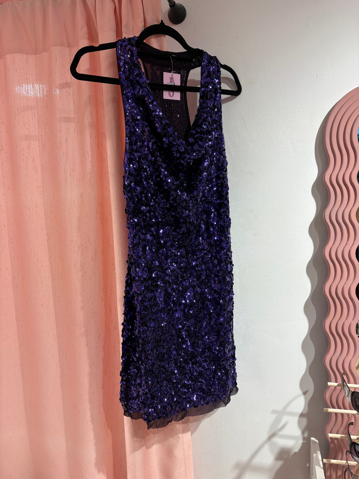Gorgeous sequin purple Toi & Moi dress (S)