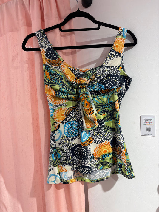 Colourful y2k top (M-L)
