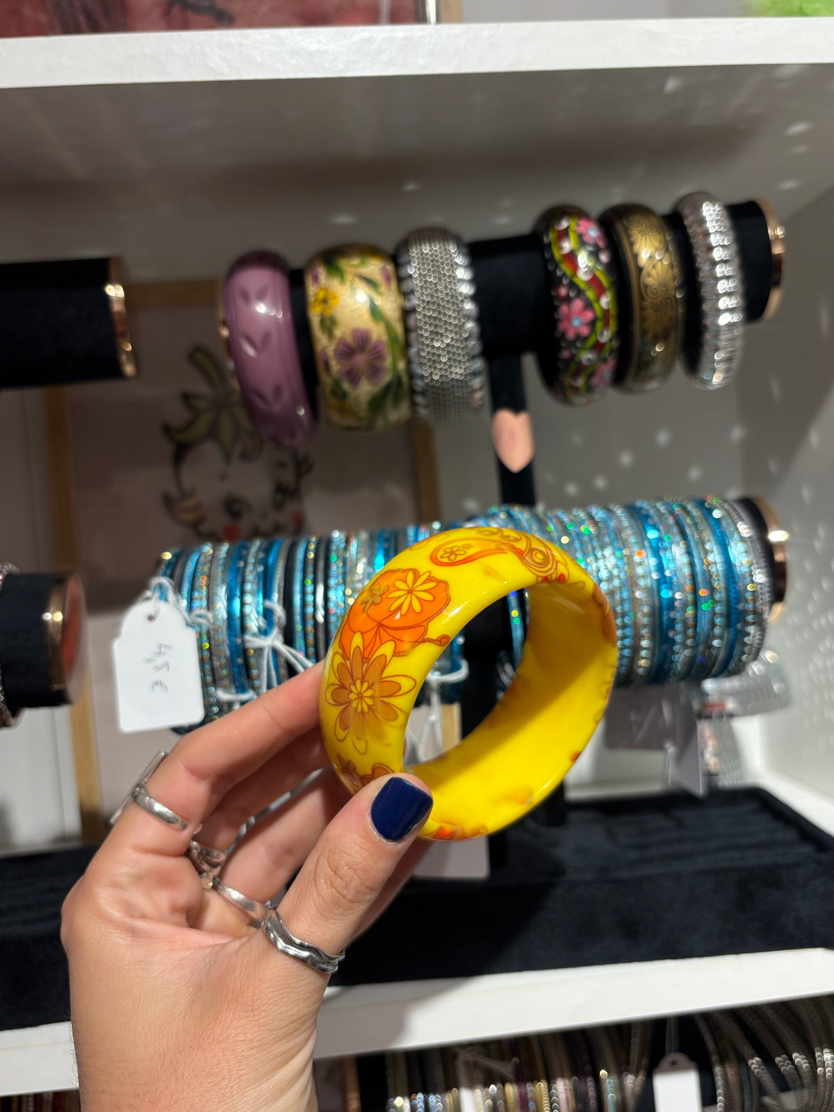 Vintage floral bangle