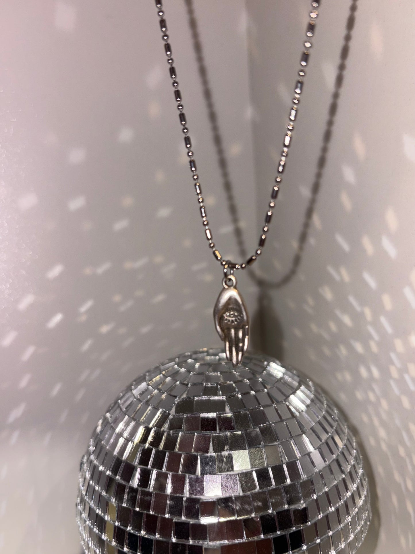 Handmade necklace with stainless steel chain