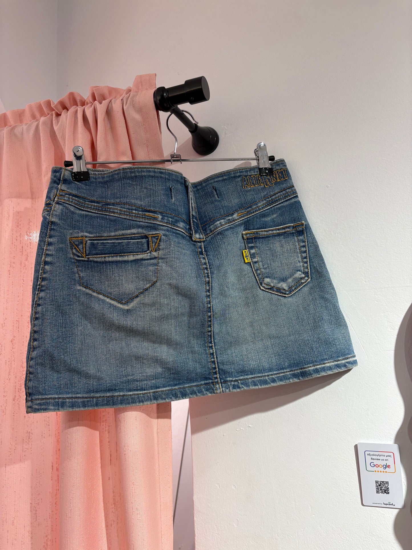 Denim mini skirt (M)