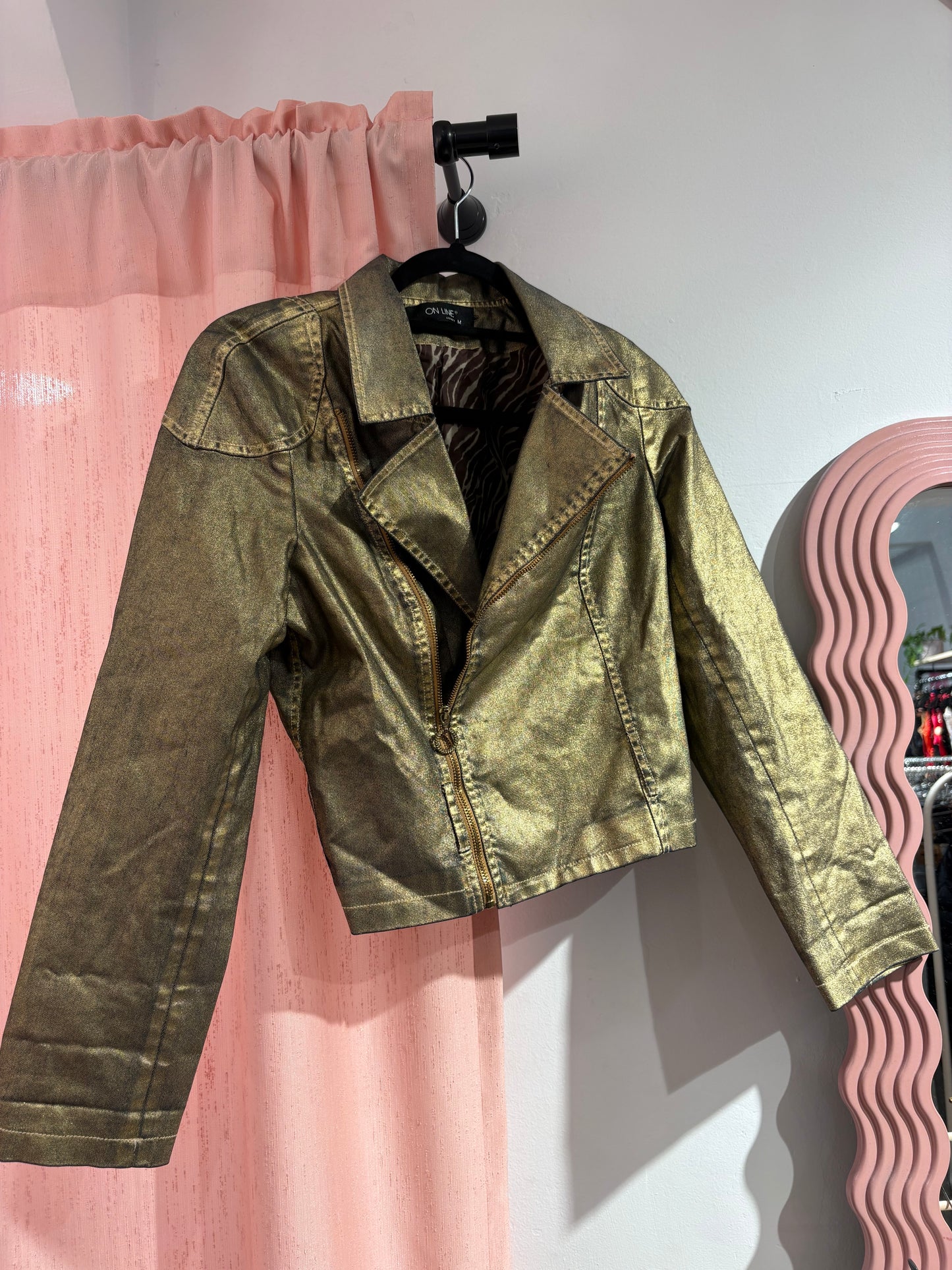 On Line lightweight jacket in gold tone (S-M)