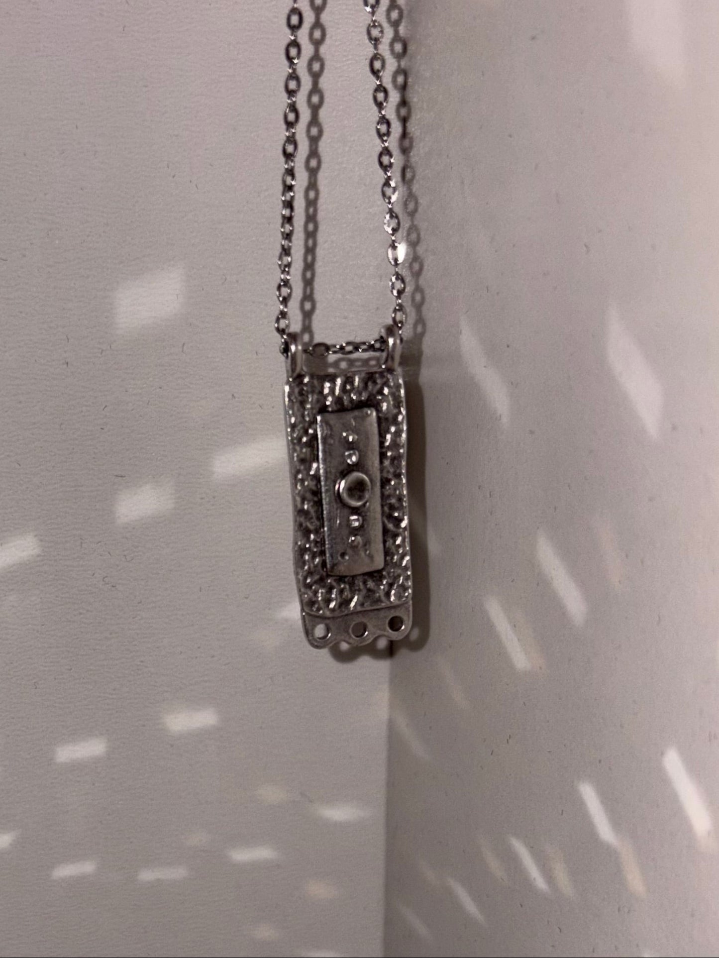 Handmade necklace with stainless steel chain