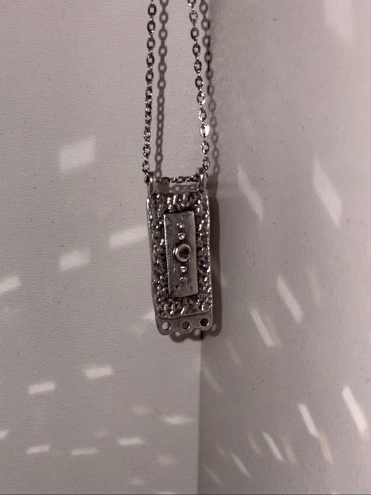 Handmade necklace with stainless steel chain