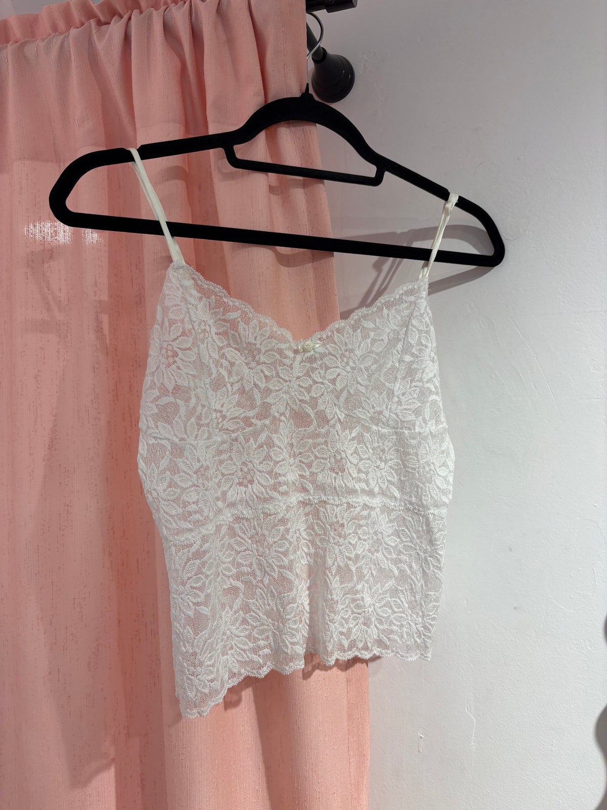 White laced cami top (Fits M-L)