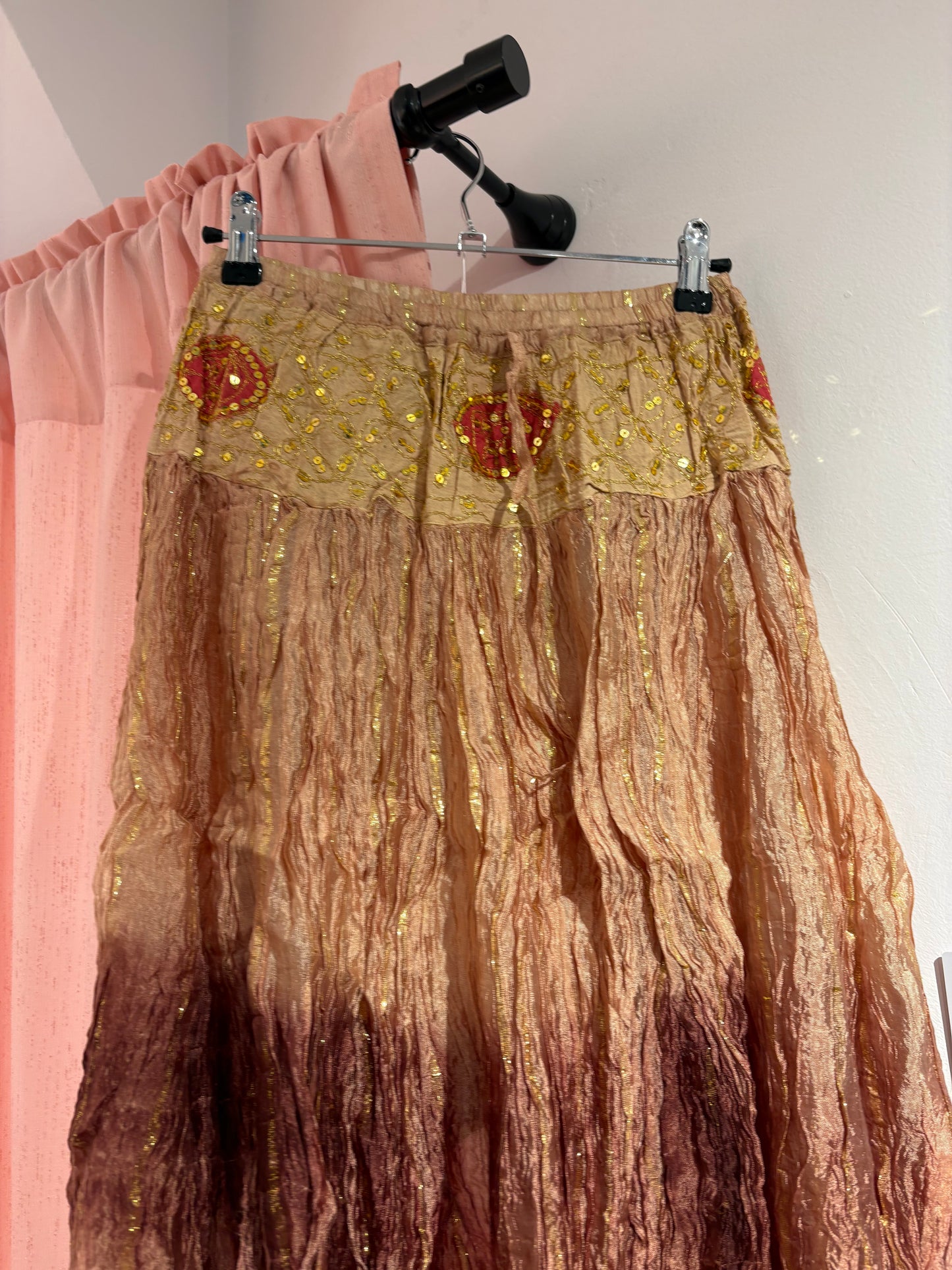 Y2k fairy iridescent pleated skirt (S-M)