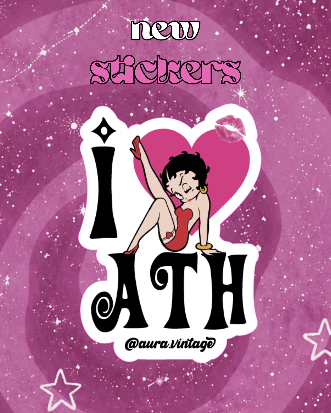Sticker - Betty I <3 Ath