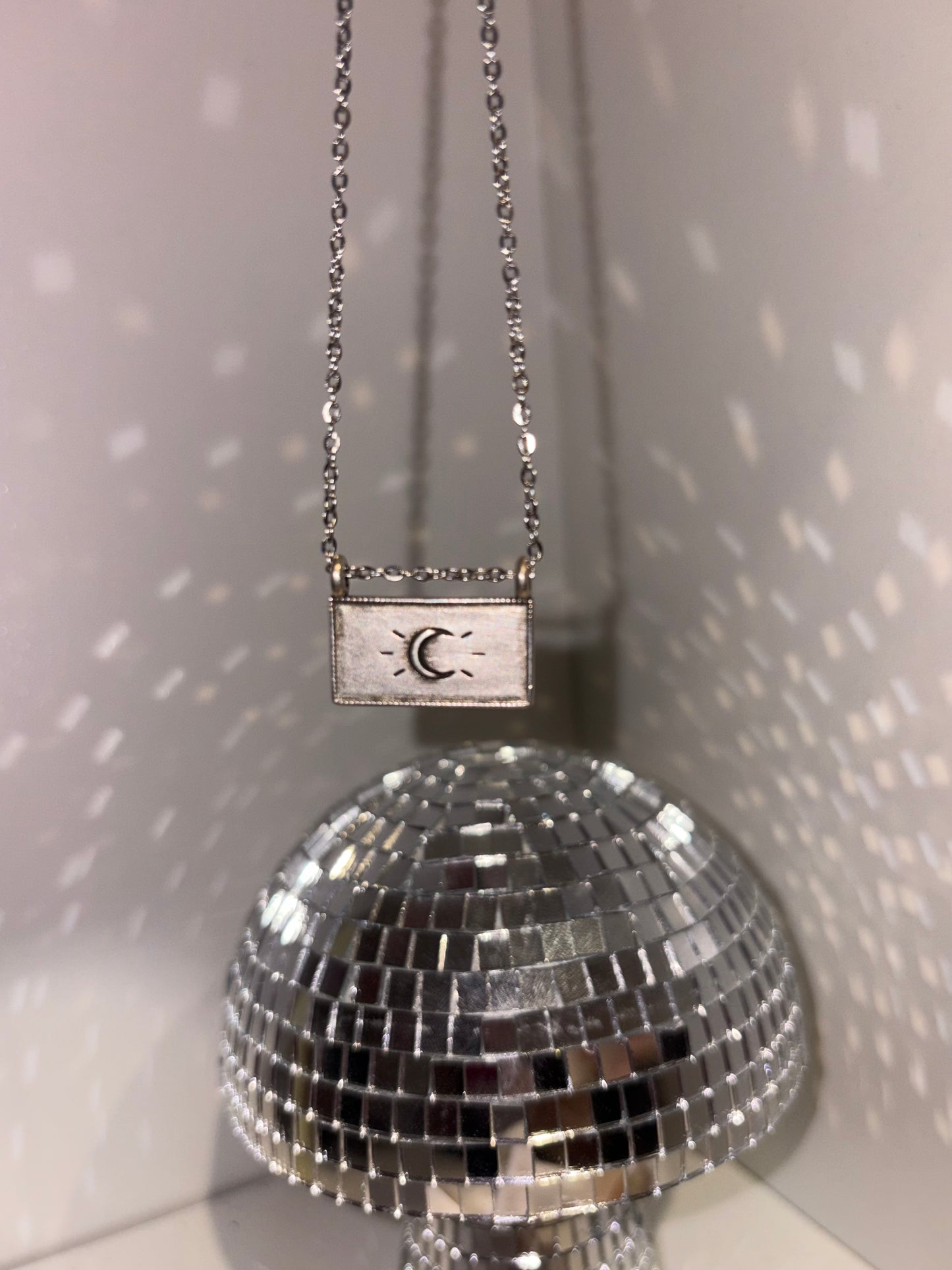 Handmade necklace with stainless steel chain