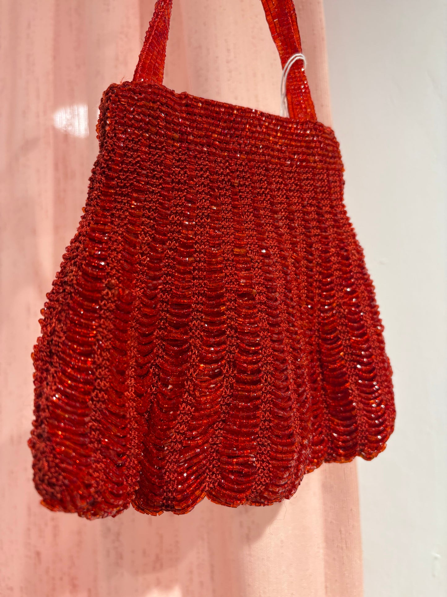Mini beaded button-up bag (Deadstock)