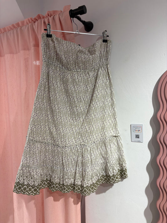Pretty short strapless dress (L)