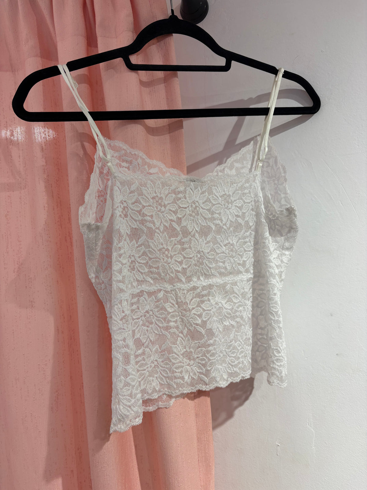 White laced cami top (Fits M-L)