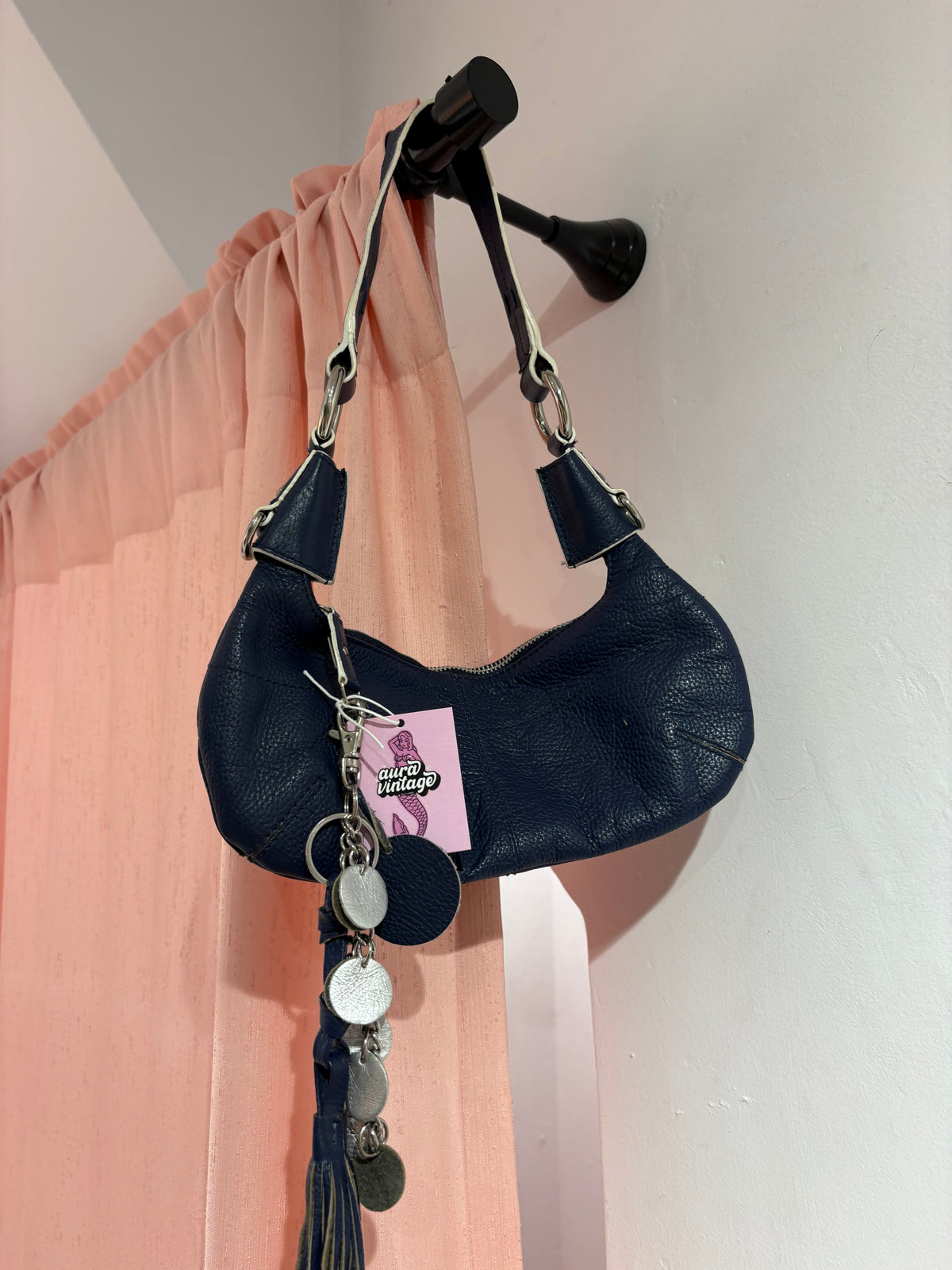 Gorgeous blue leather mini bag