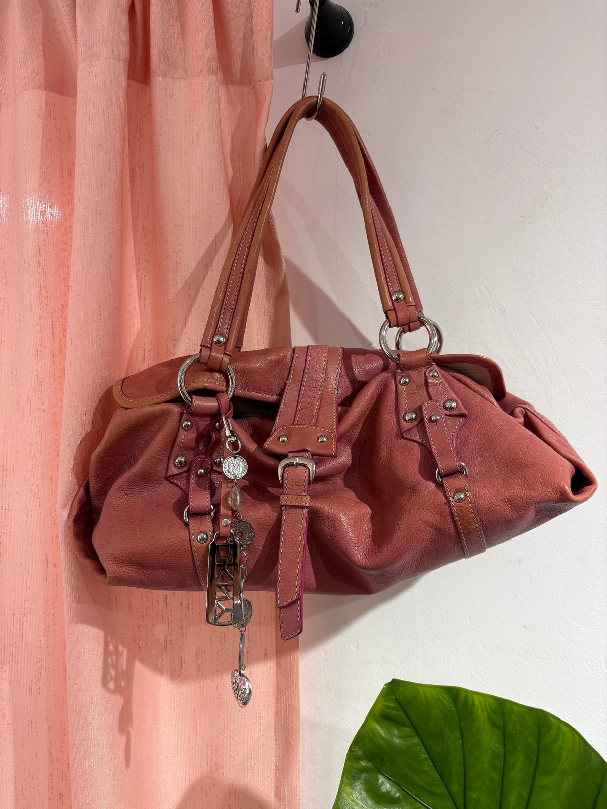 DKNY coral pink bag