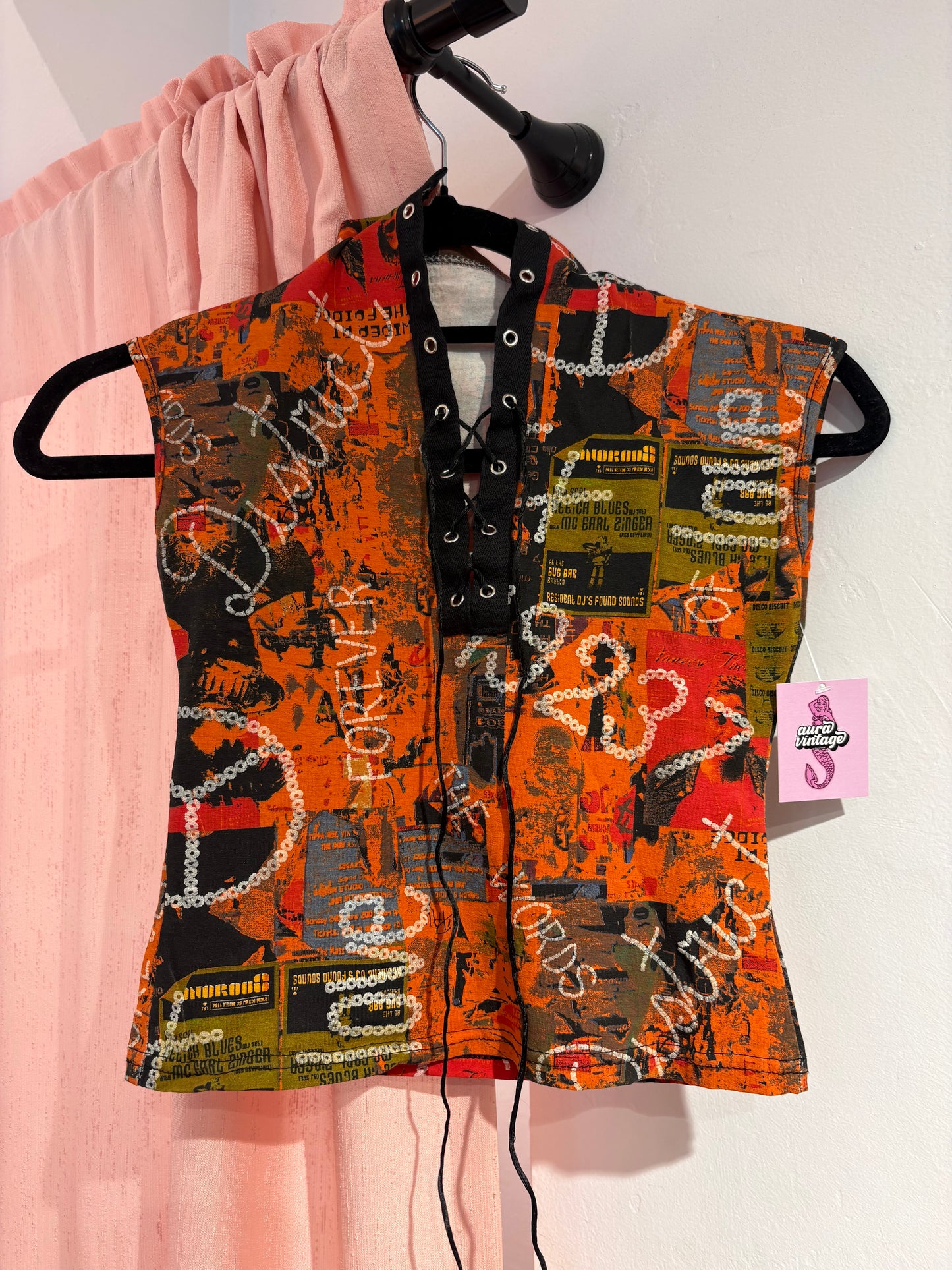 Incredible open front lace-up top (One Size)