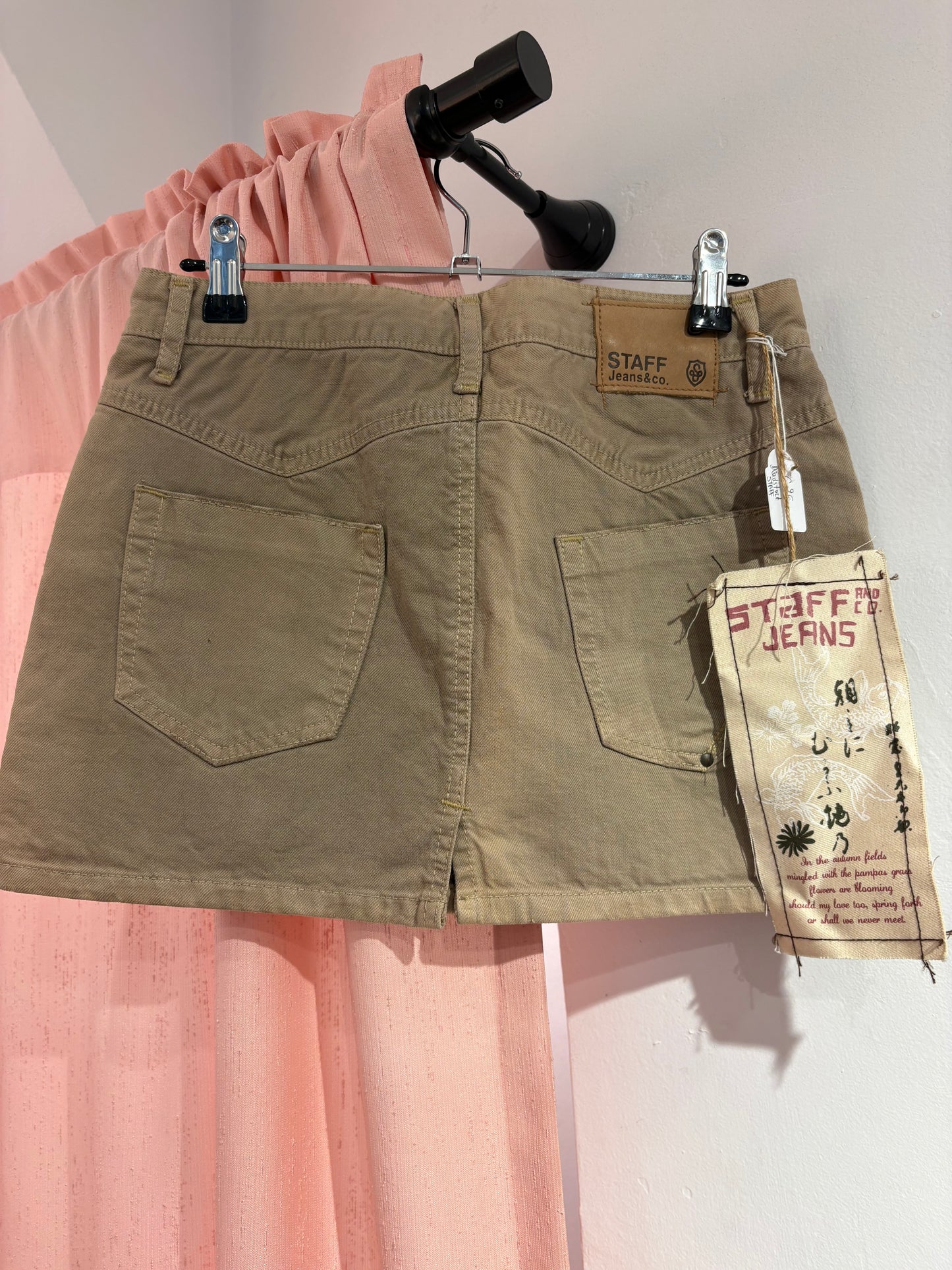 Staff Jeans deadstock mini skirt (Size: 26)