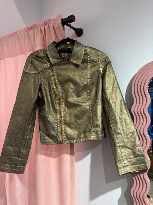 On Line lightweight jacket in gold tone (S-M)