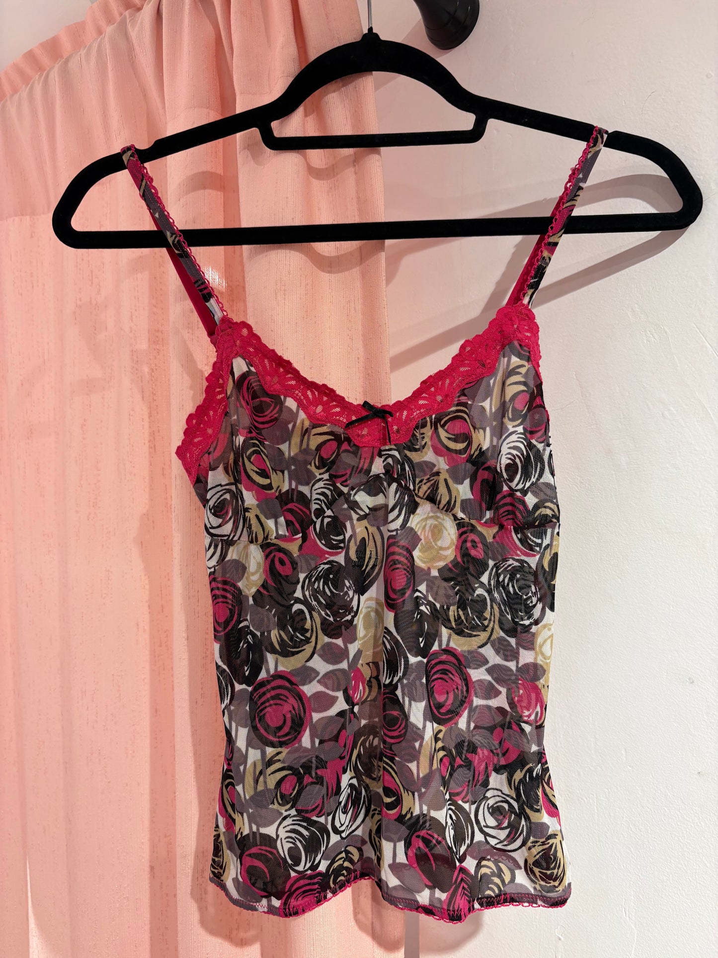 Accessorize mesh cami top (S)